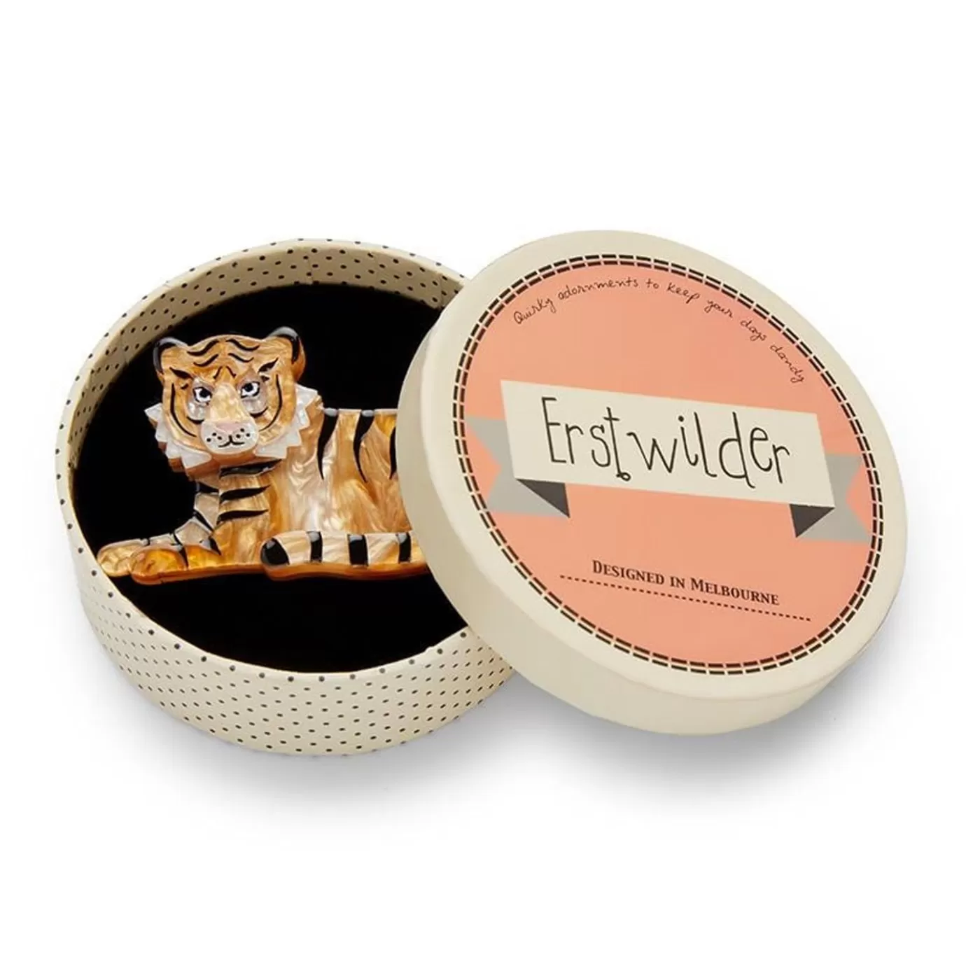 Erstwilder Hairy Hobbes Tiger Brooch* Brooches