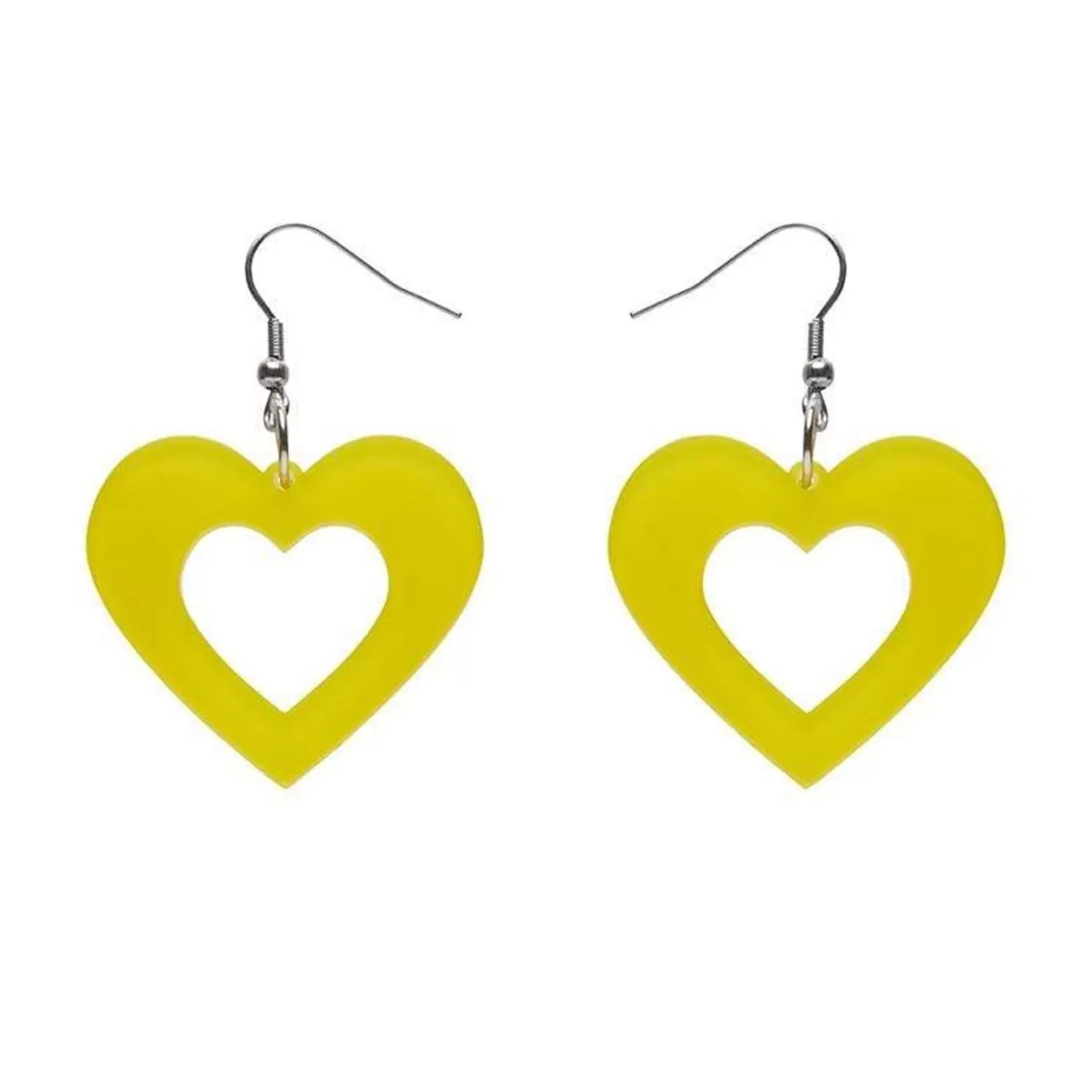 Erstwilder Heart Bubble Resin Drop Earrings - Yellow* Essential Earrings