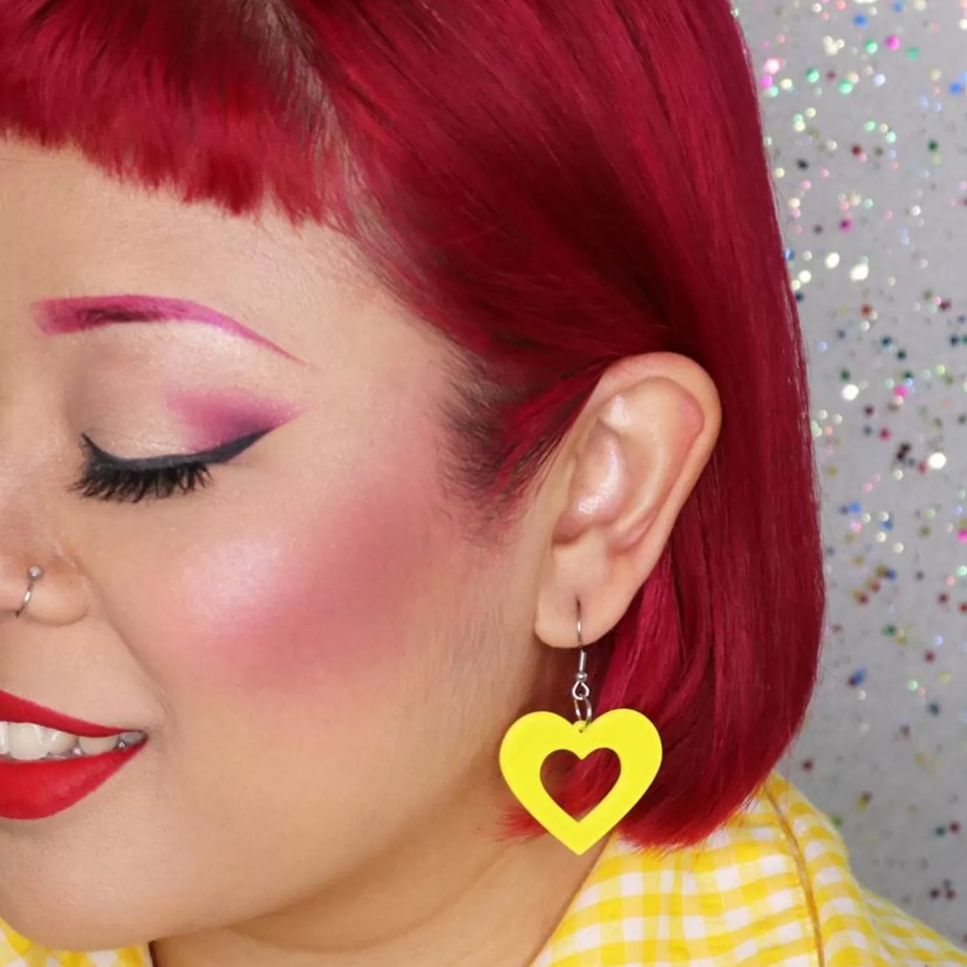 Erstwilder Heart Bubble Resin Drop Earrings - Yellow* Essential Earrings