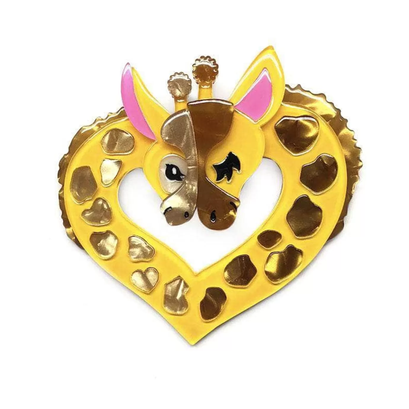 Erstwilder Heart Of Africa Giraffes Brooch* Brooches