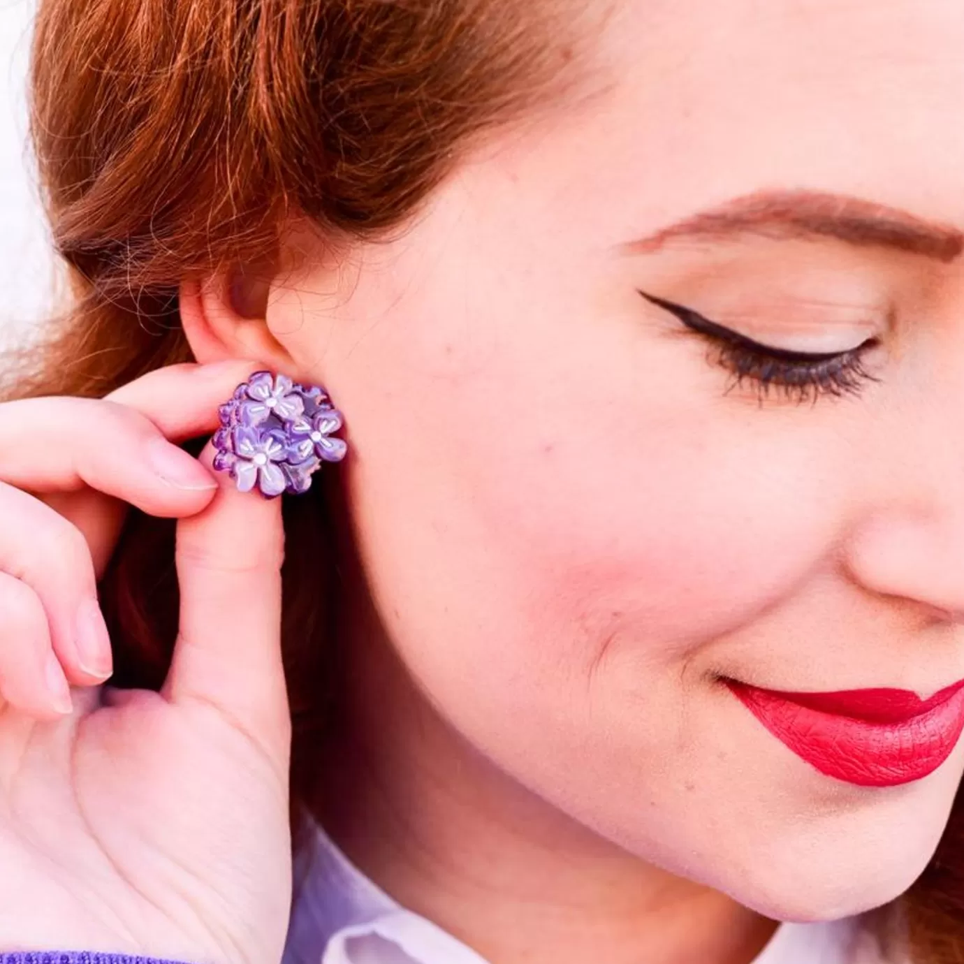 Erstwilder Heartfelt Hydrangea Earrings* Earrings