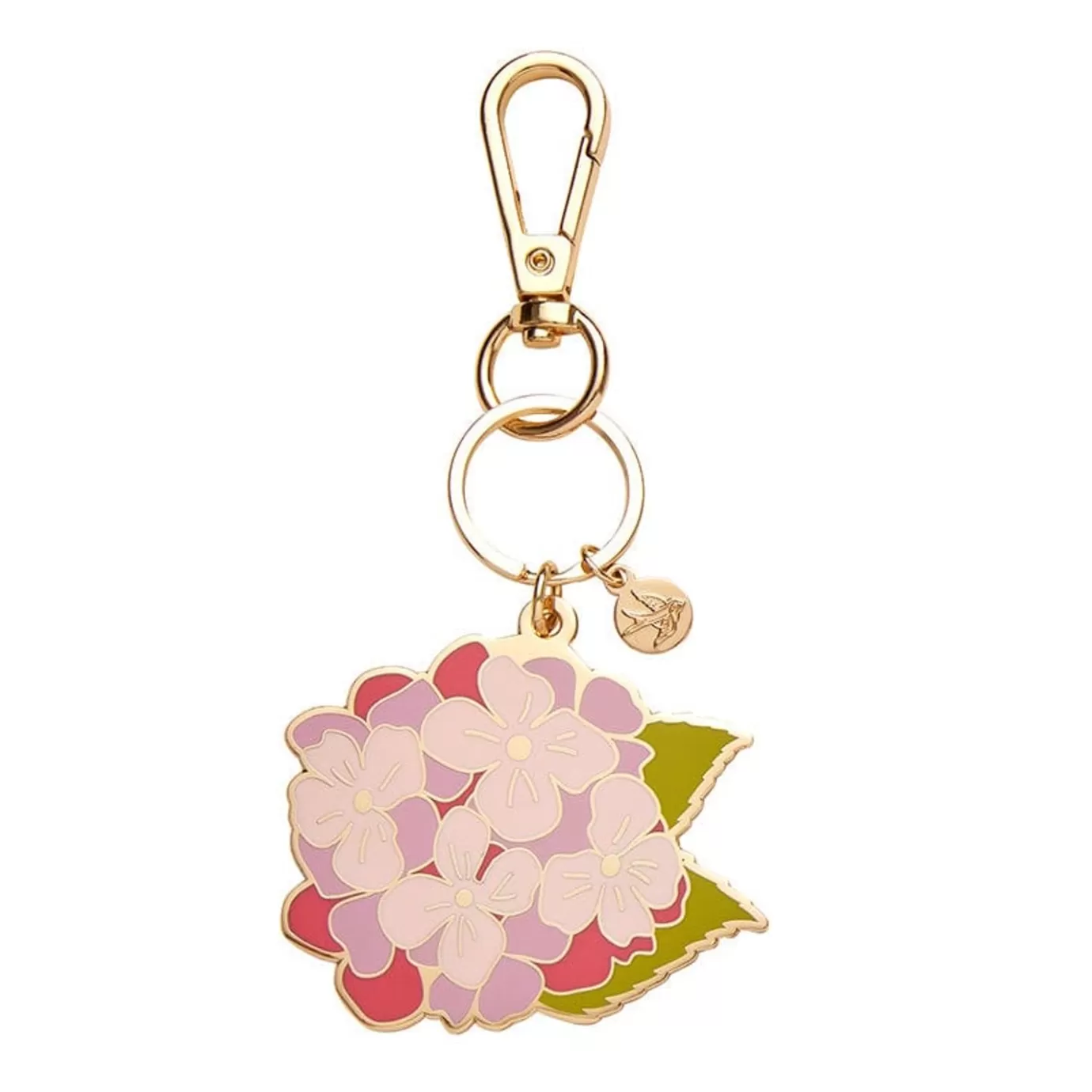 Erstwilder Heartfelt Hydrangea Key Ring* Enamel Key Rings