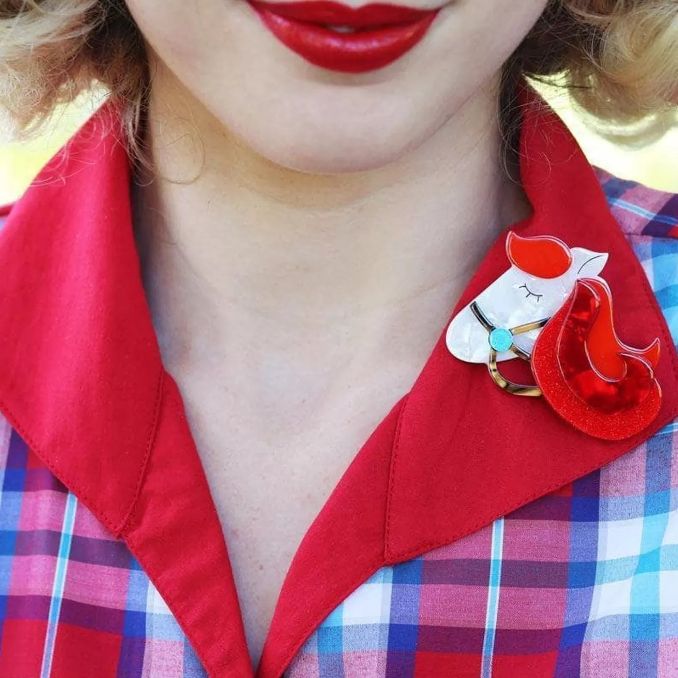 Erstwilder His Girl Friday Brooch* Brooches