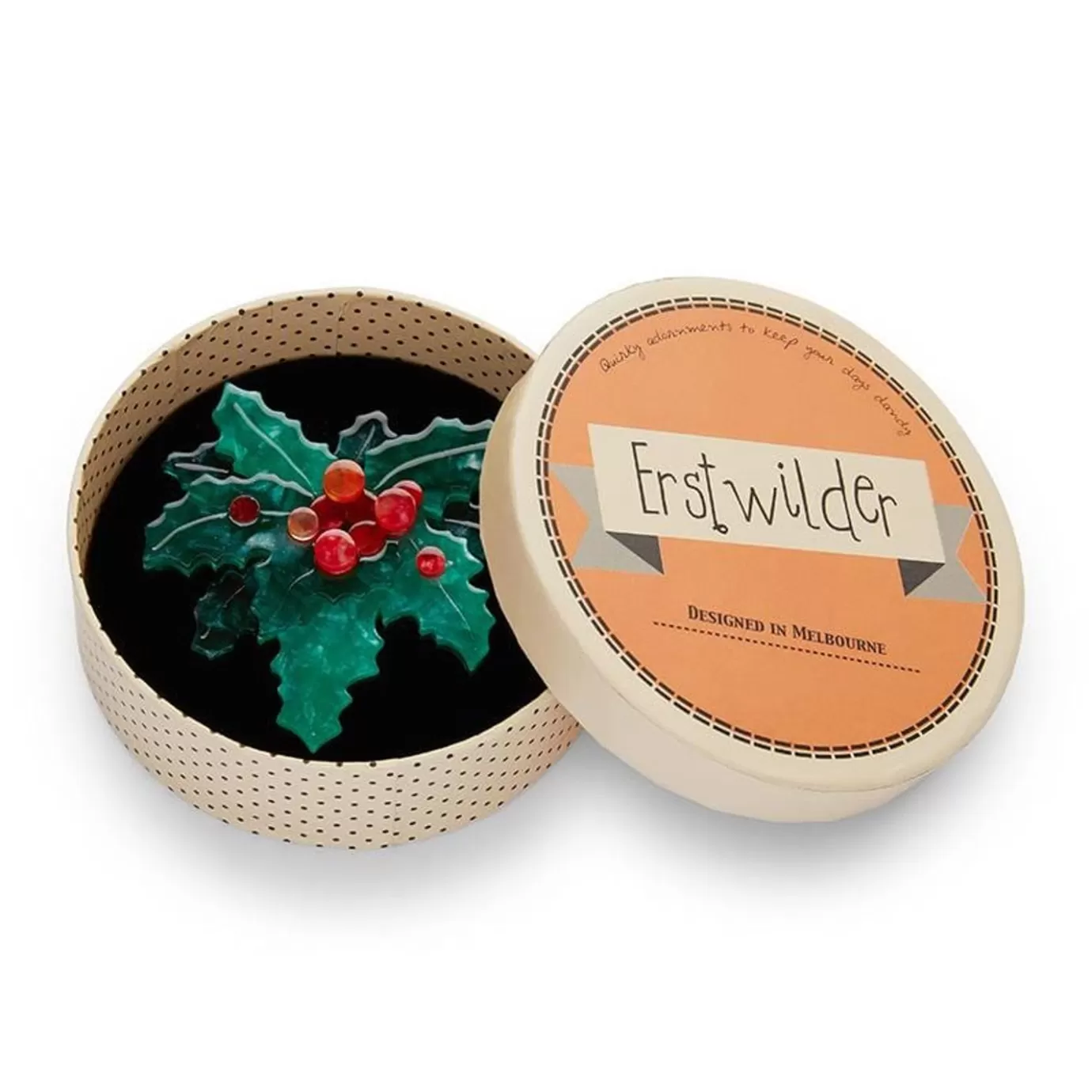 Erstwilder Holly Jolly Brooch* Brooches