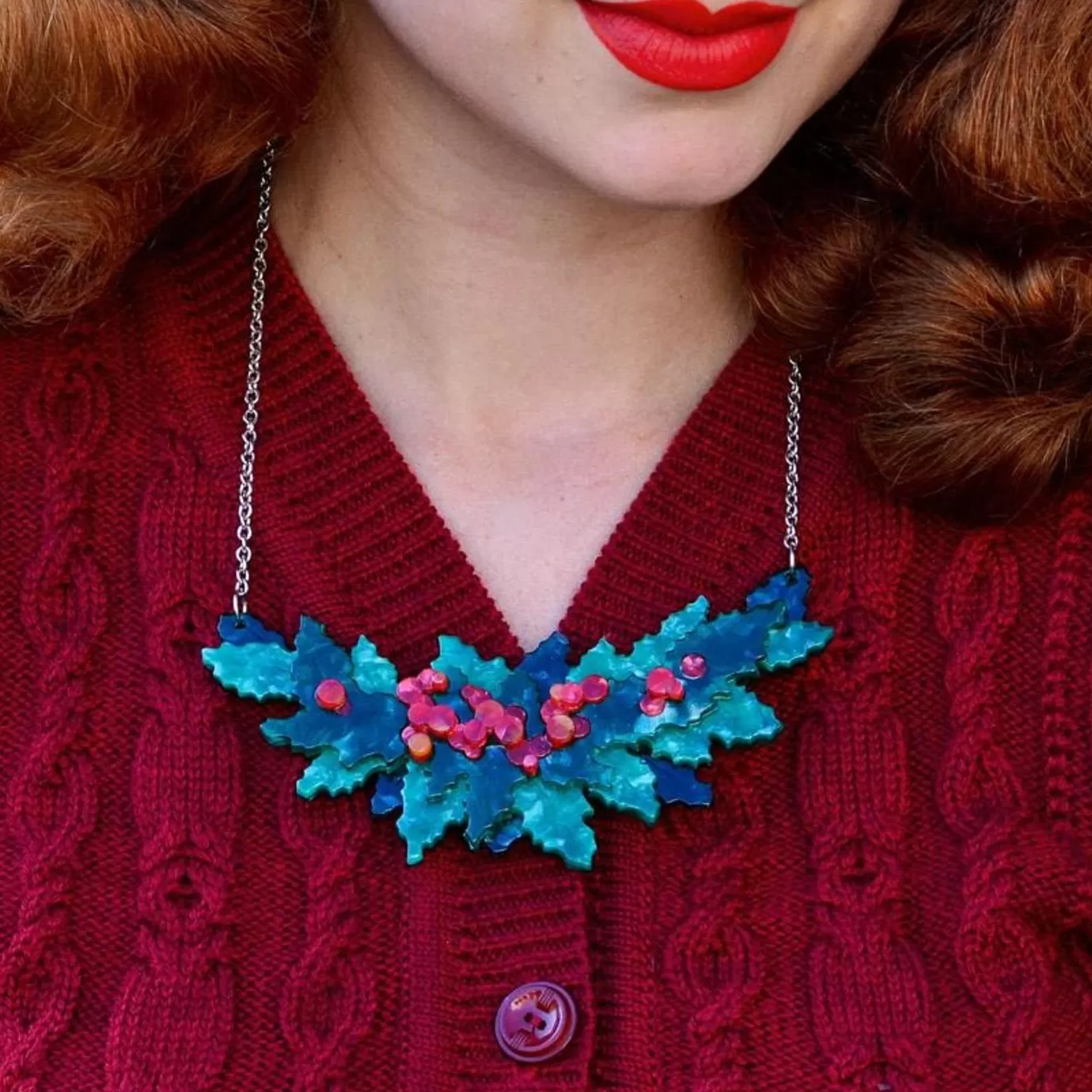 Erstwilder Holly Jolly Necklace* Necklaces