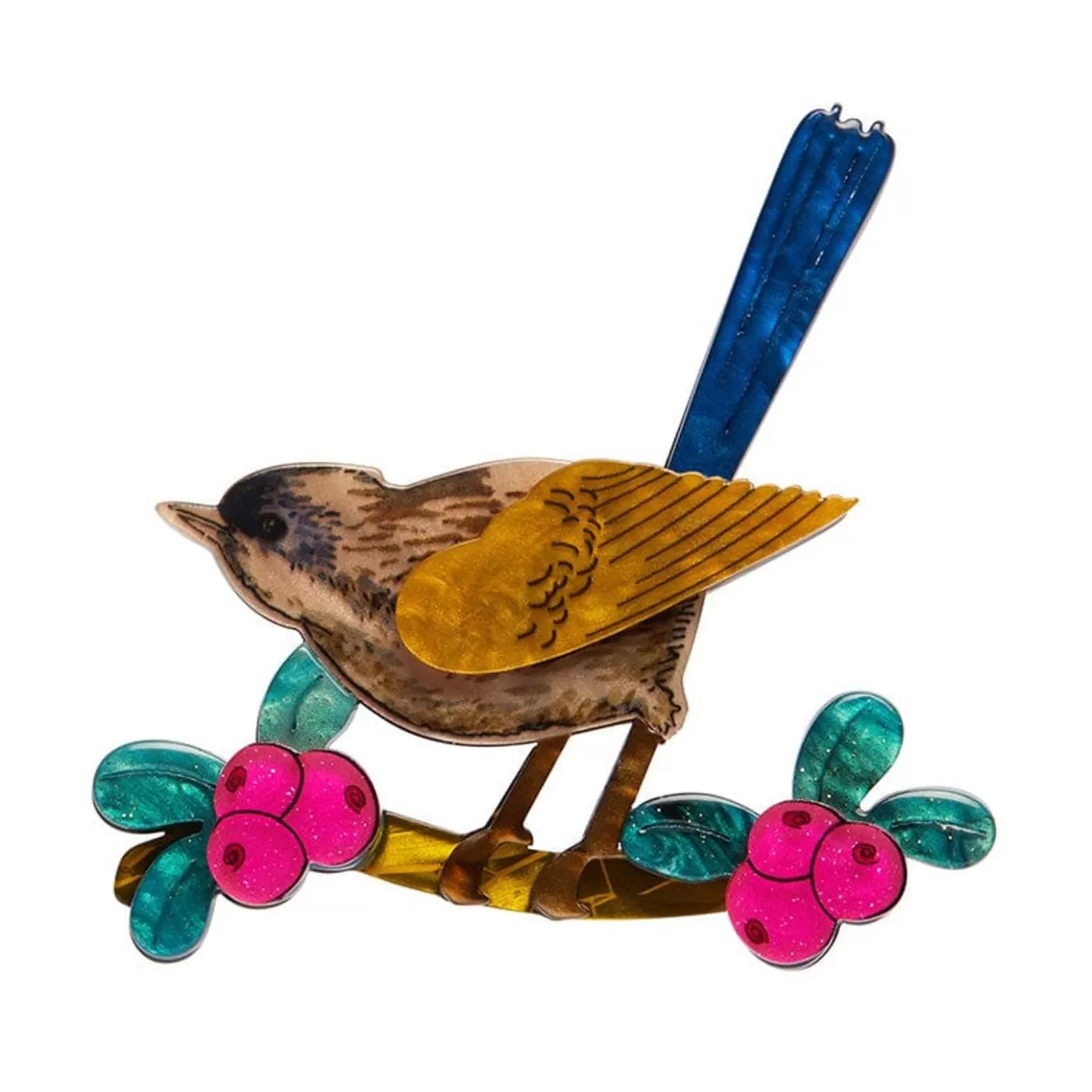 Erstwilder Holly Wagtail Brooch* Brooches