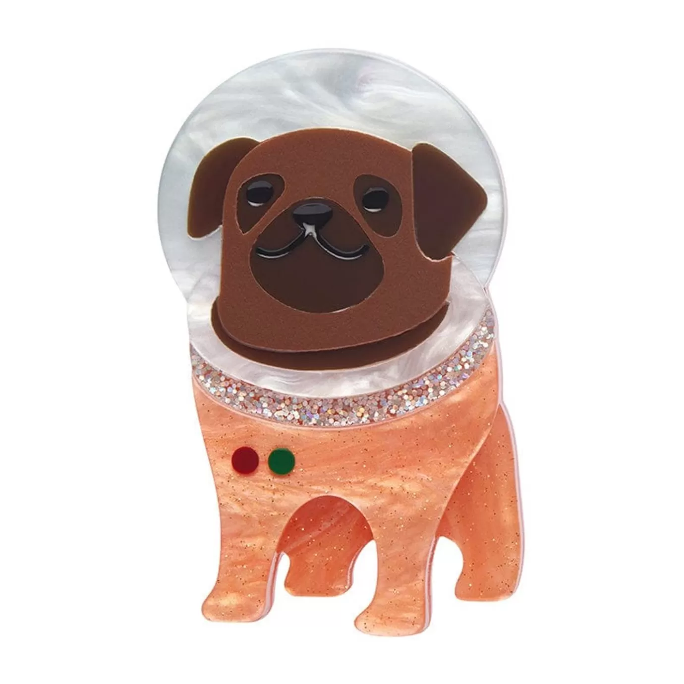 Erstwilder Interplanetary Pug Brooch* Brooches