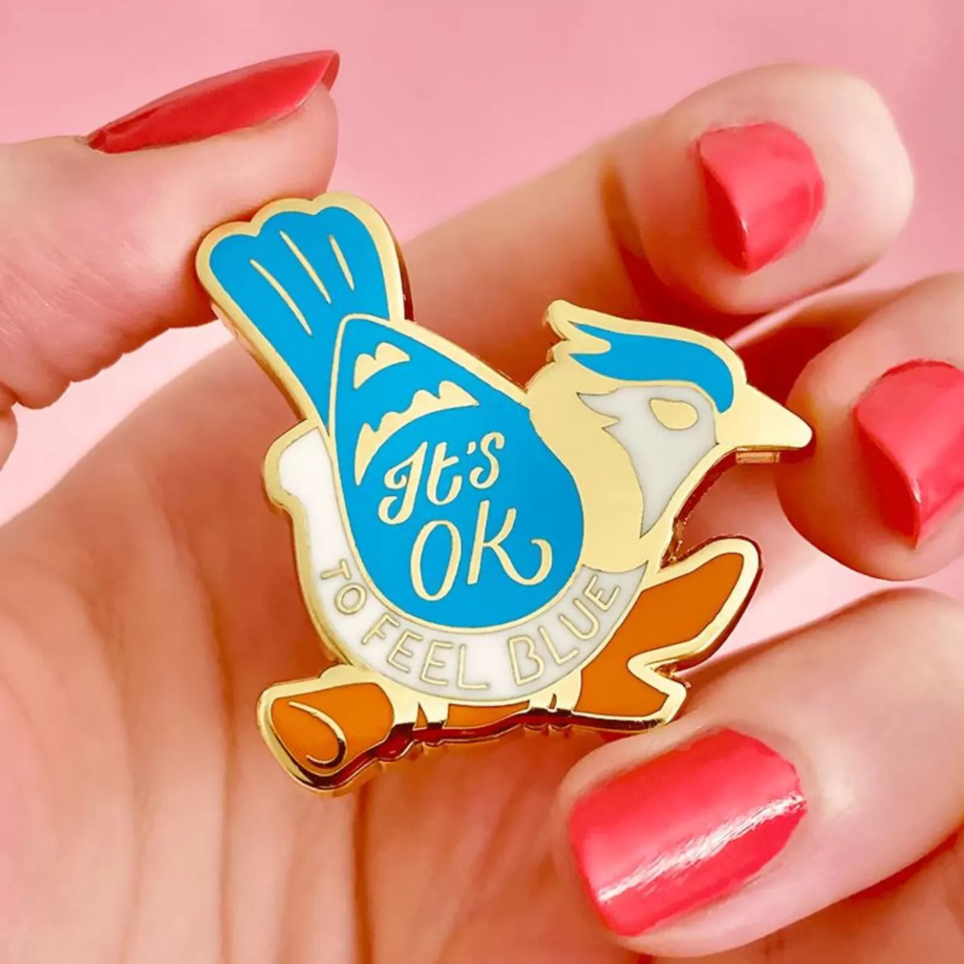 Erstwilder It'S Ok To Feel Blue Enamel Pin* Enamel Pins