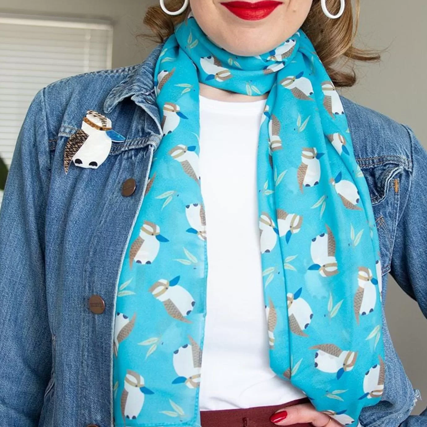Erstwilder Kallista The Kookaburra Neck Scarf* Scarves