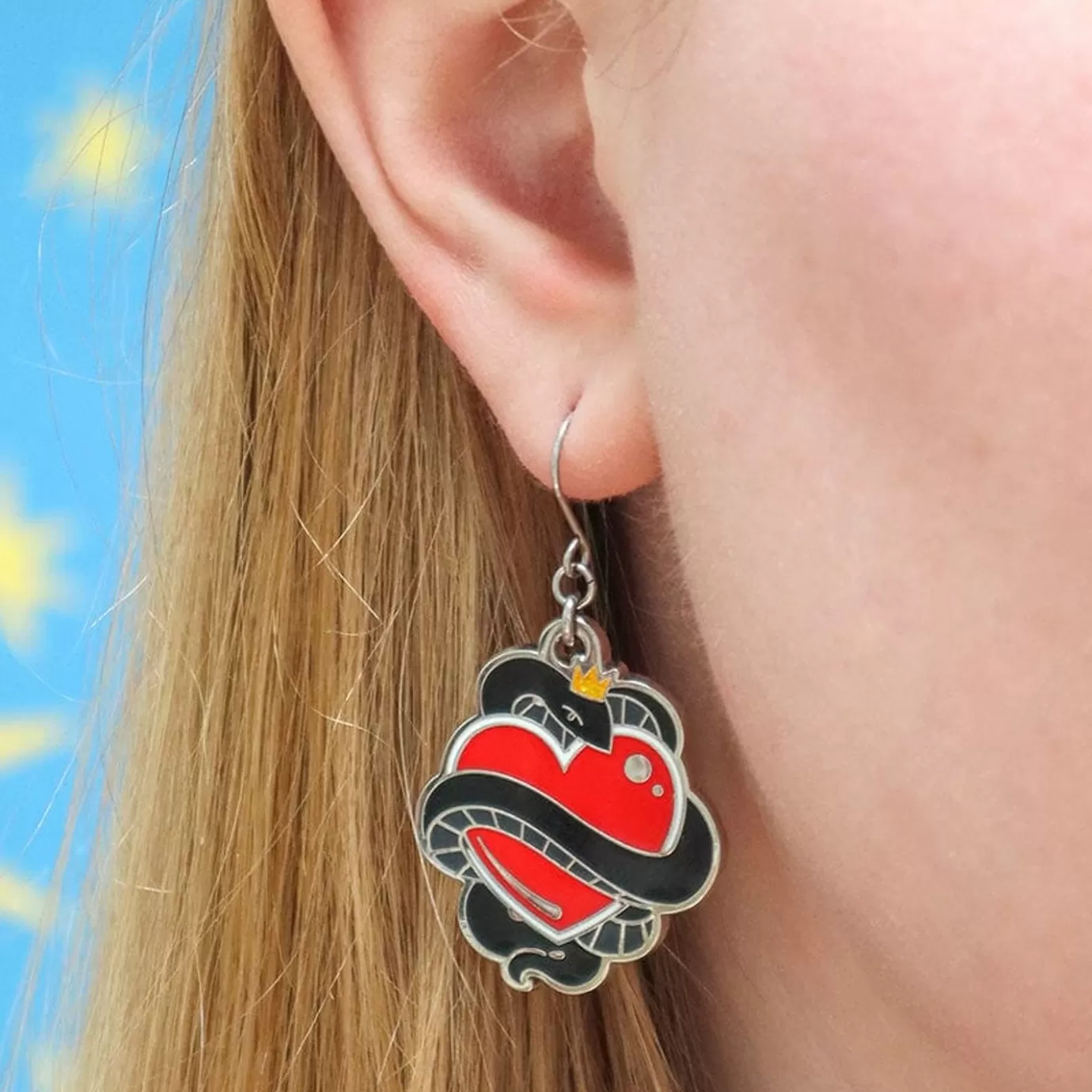 Erstwilder King Of Cobras Enamel Drop Earrings* Enamel Earrings