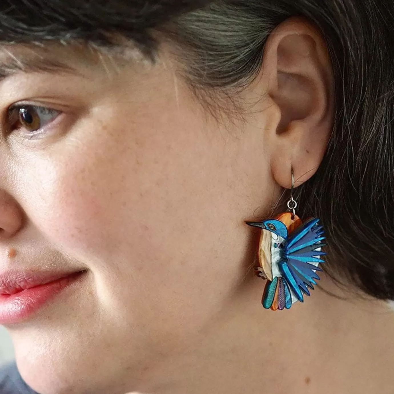 Erstwilder Kyrie Kingfisher Drop Earrings* Earrings