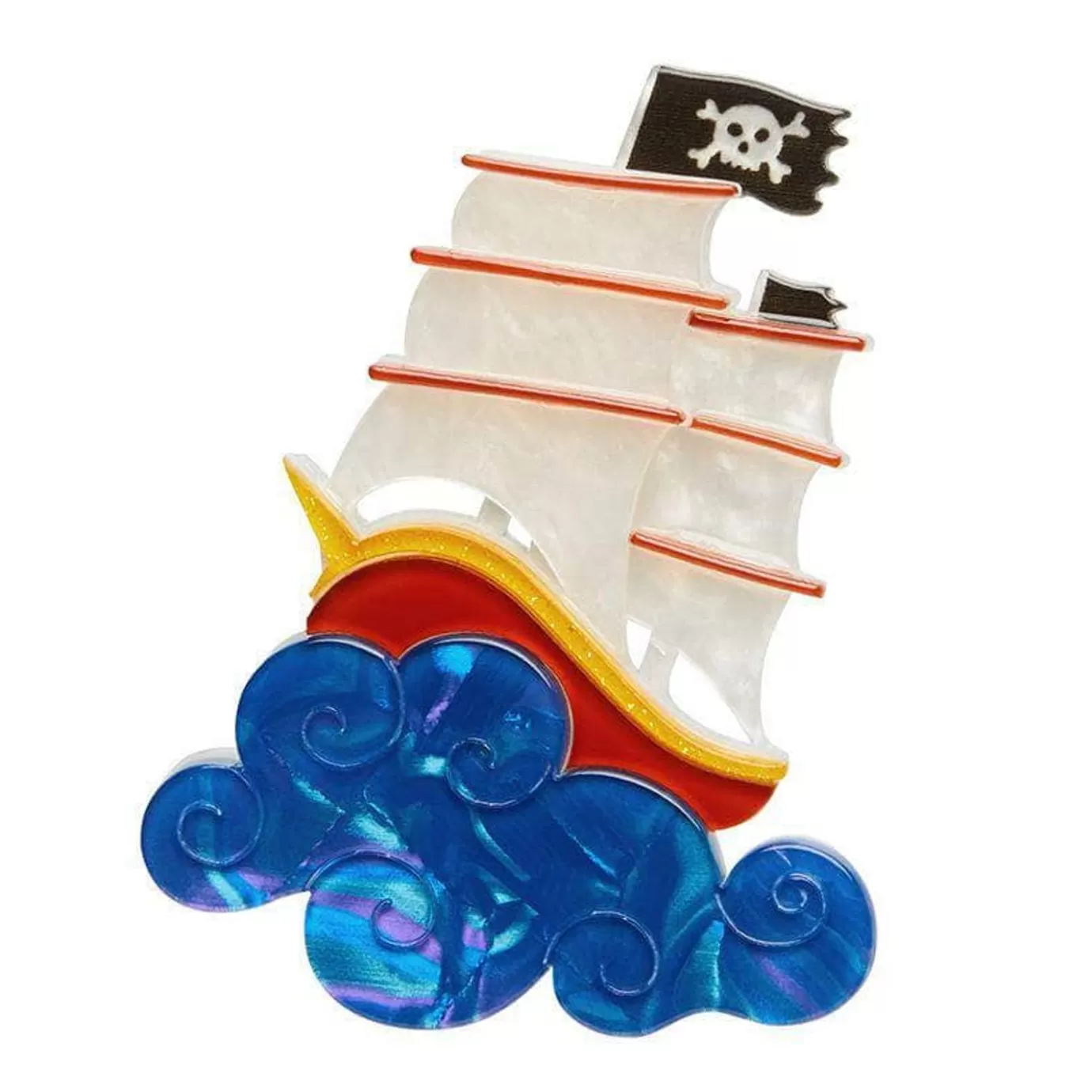 Erstwilder La Concorde Pirate Ship Brooch* Brooches