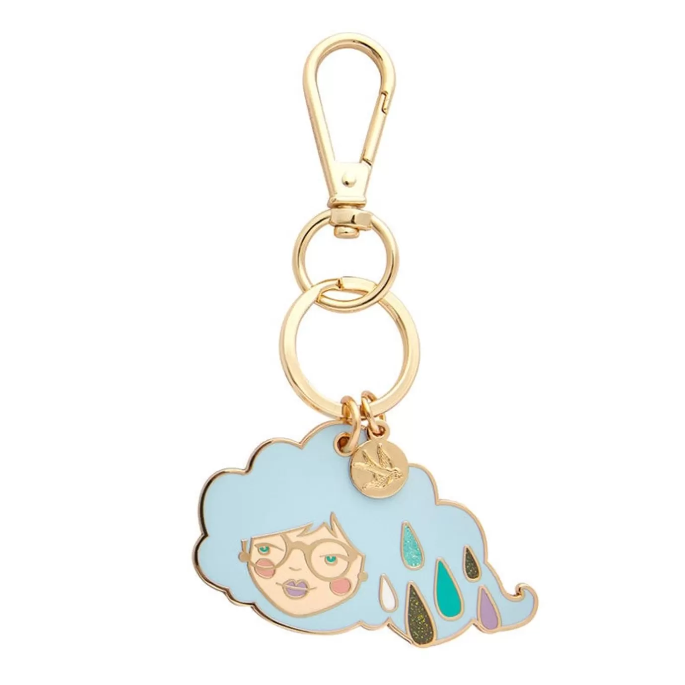 Erstwilder Lainey The Rainy Enamel Key Ring* Enamel Key Rings