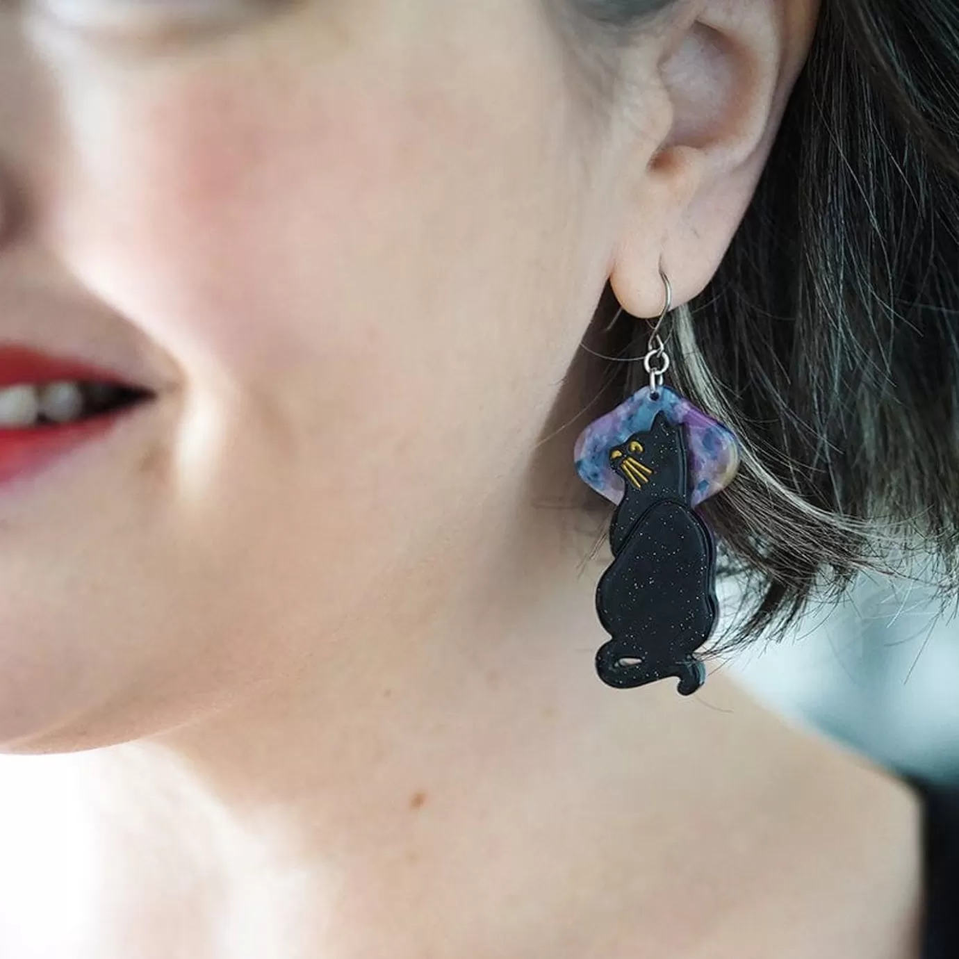 Erstwilder Le Chat Miaule Drop Earrings* Earrings