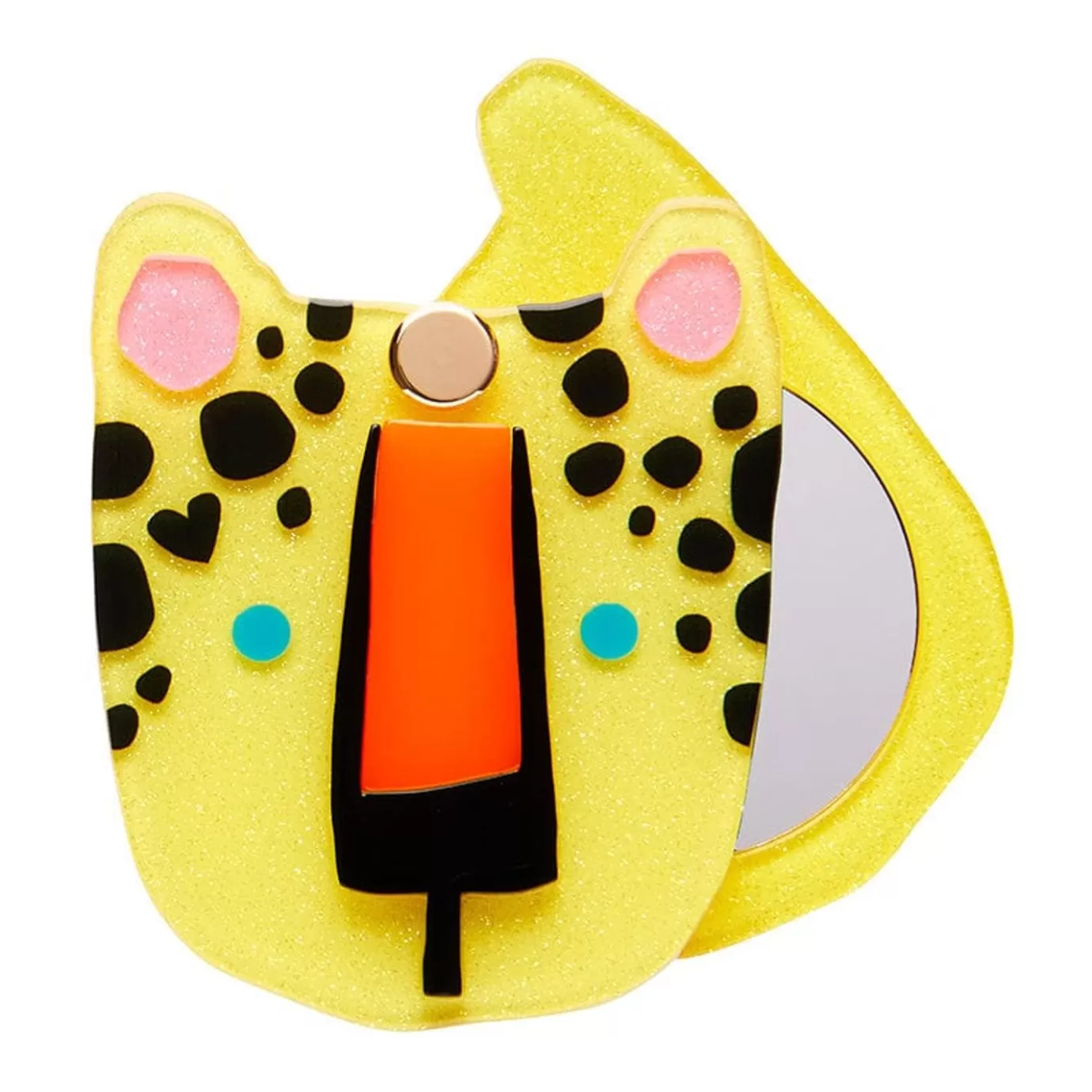 Erstwilder Leo The Leopard Mirror Compact* Mirror Compacts