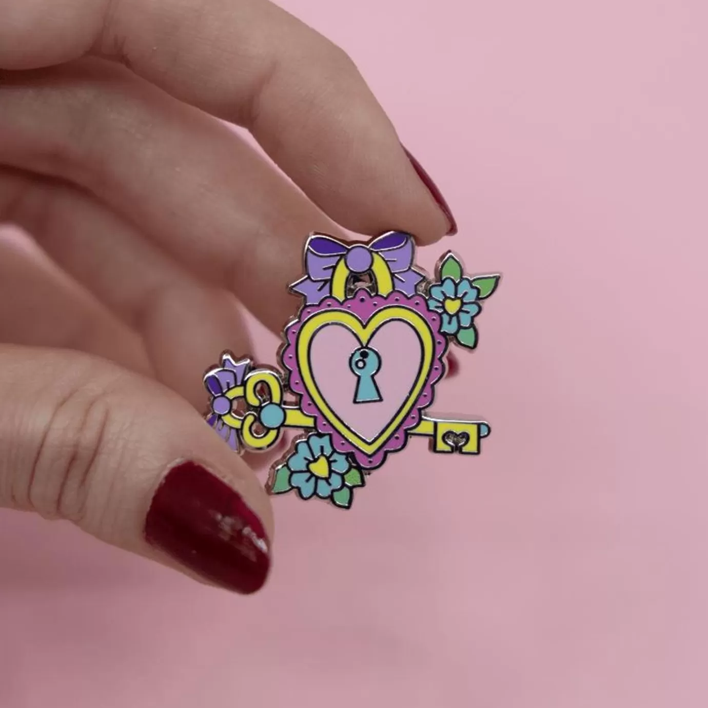 Erstwilder Lock And Key Enamel Pin* Enamel Pins