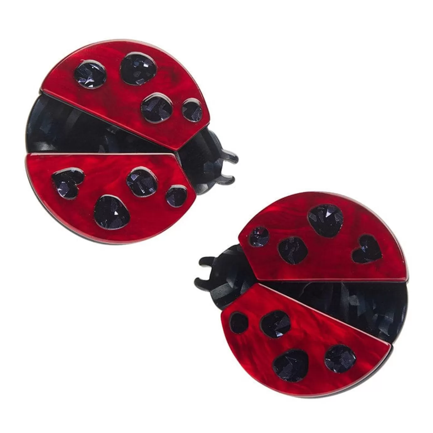 Erstwilder Lou-Lou Ladybug Hair Clips Set - 2 Piece* Hair Clips & Claws
