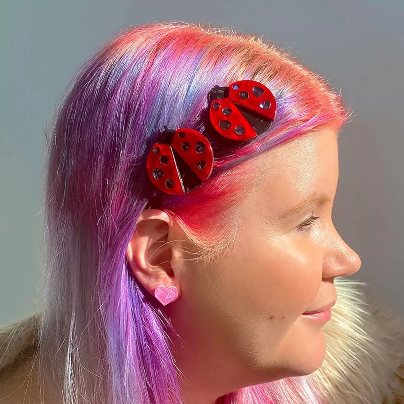 Erstwilder Lou-Lou Ladybug Hair Clips Set - 2 Piece* Hair Clips & Claws