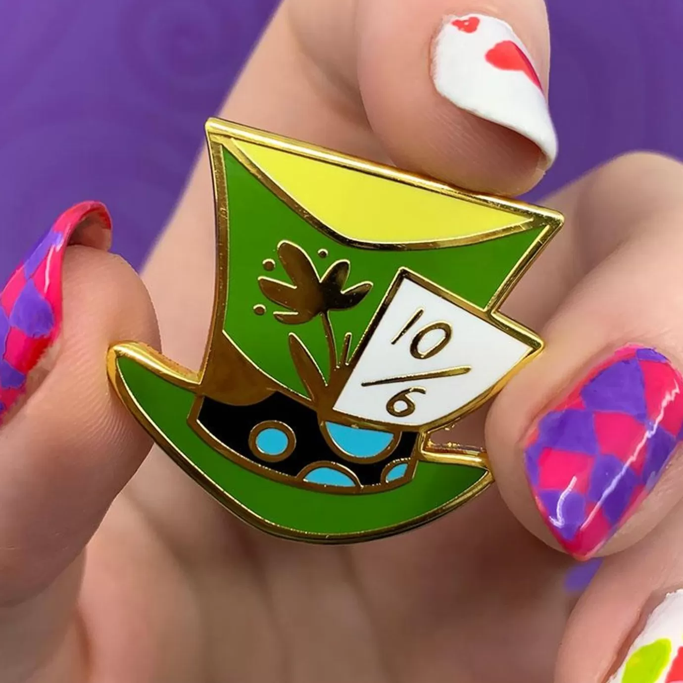 Erstwilder Mad Hatter'S Tea Party Hat Enamel Pin* Enamel Pins