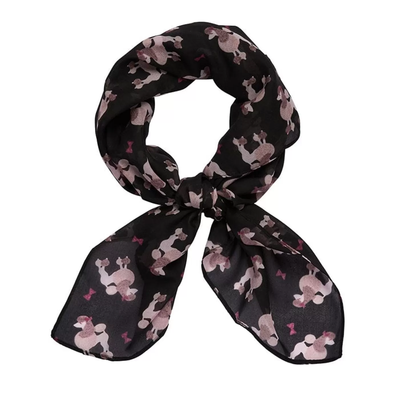 Erstwilder Madame Caniche Head Scarf - Black* Scarves