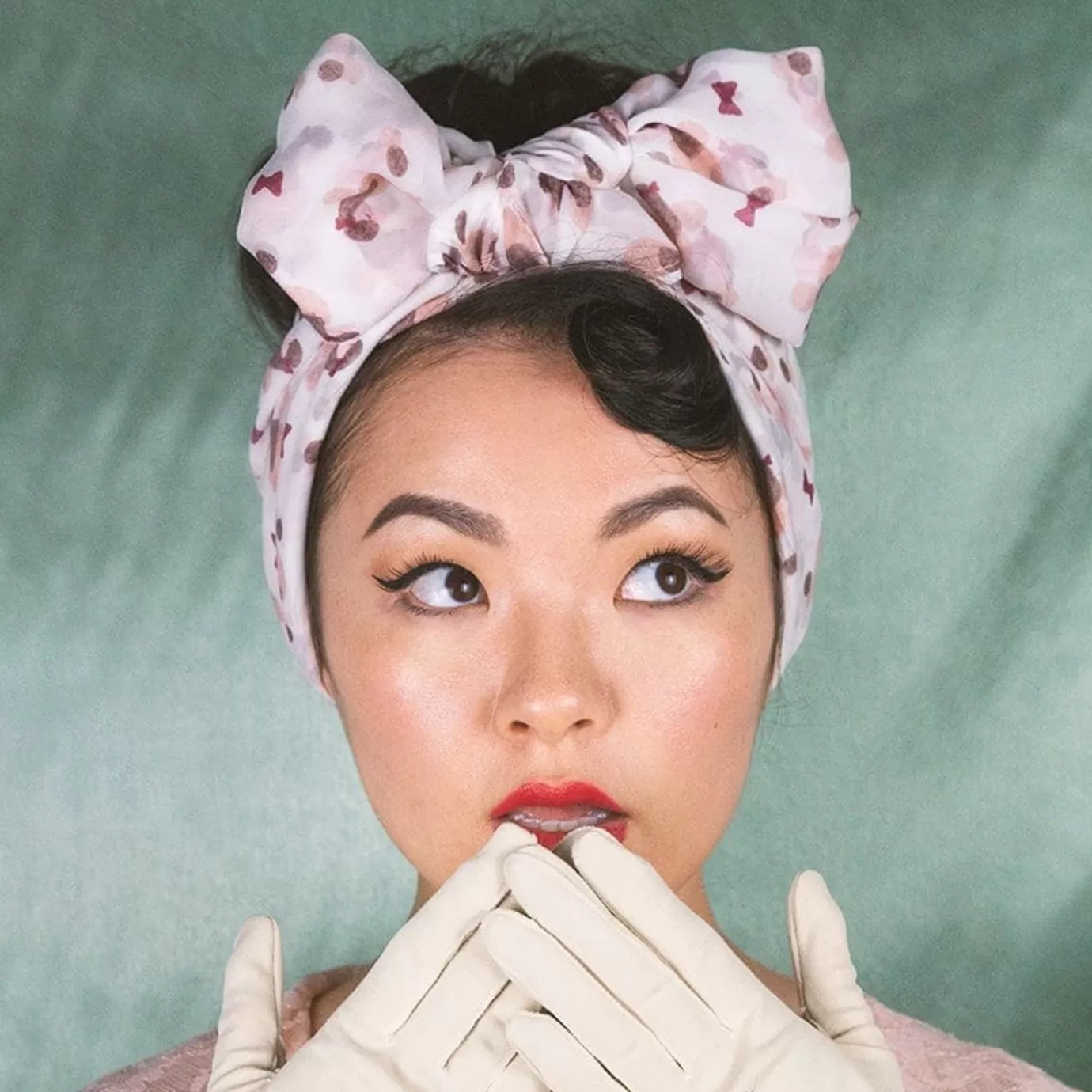 Erstwilder Madame Caniche Large Neck Scarf - White* Scarves