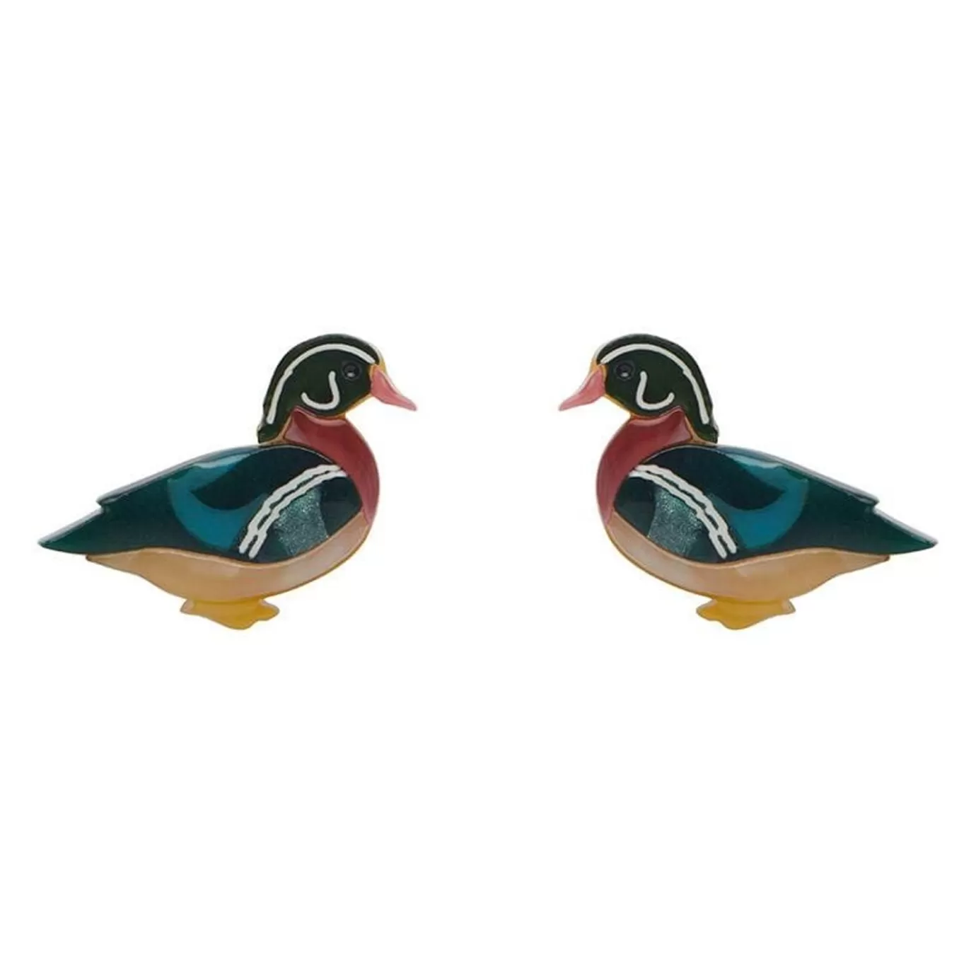 Erstwilder Mallard Ballard Stud Earrings* Earrings