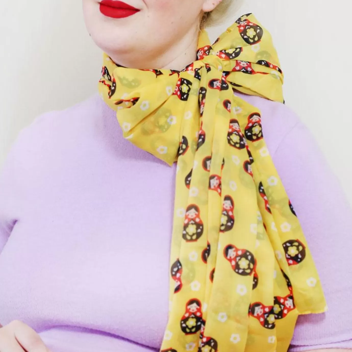 Erstwilder Matryoshka Memories Neck Large Neck Scarf* Scarves