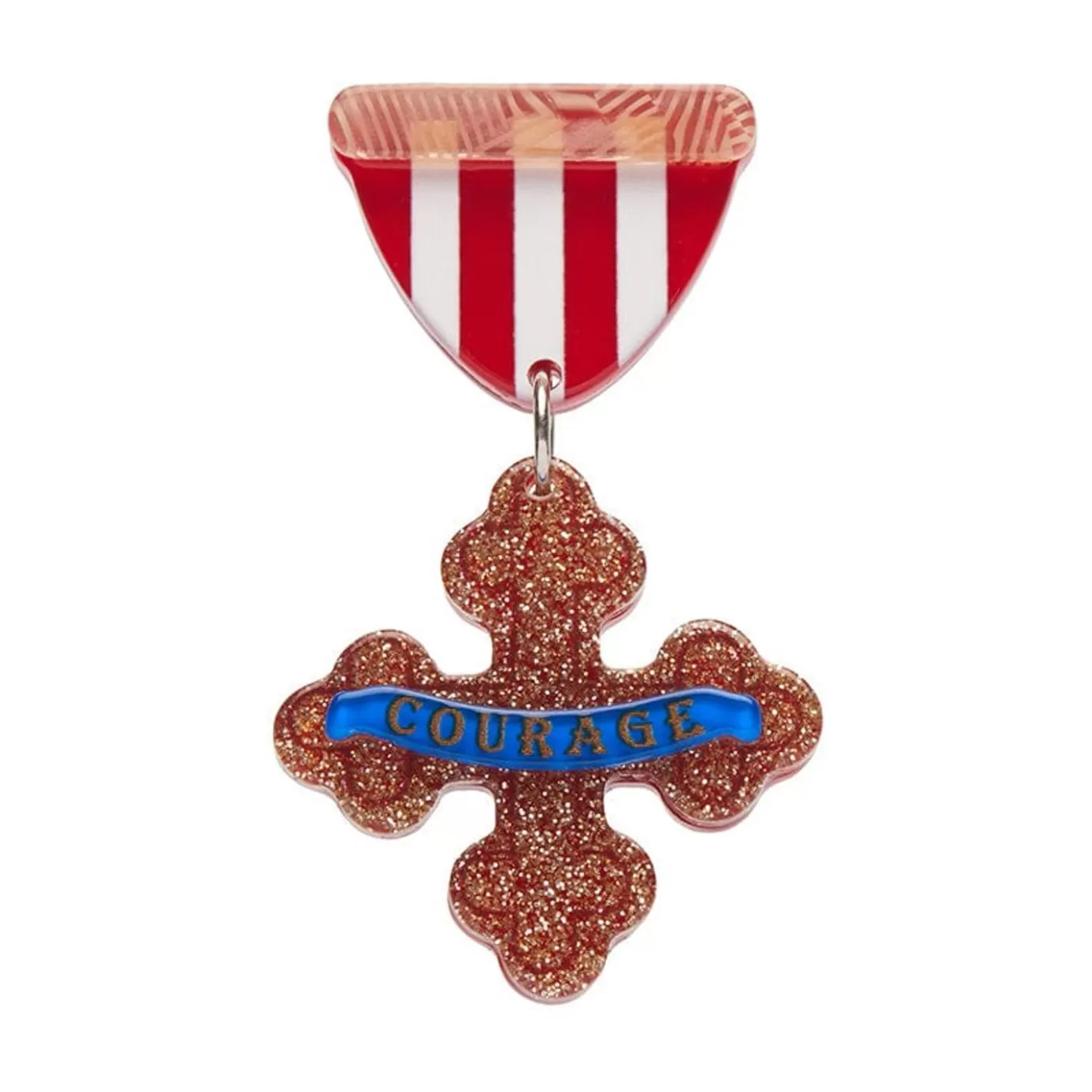 Erstwilder Medal Of Bravery Brooch* Brooches