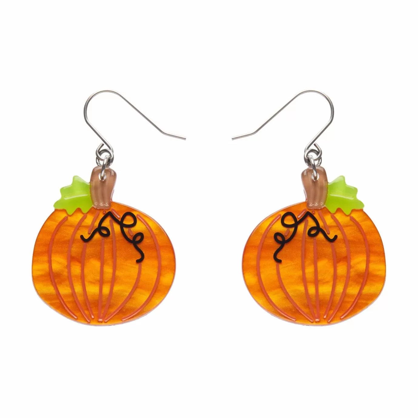 Erstwilder Midnight Magic Pumpkin Drop Earrings* Earrings