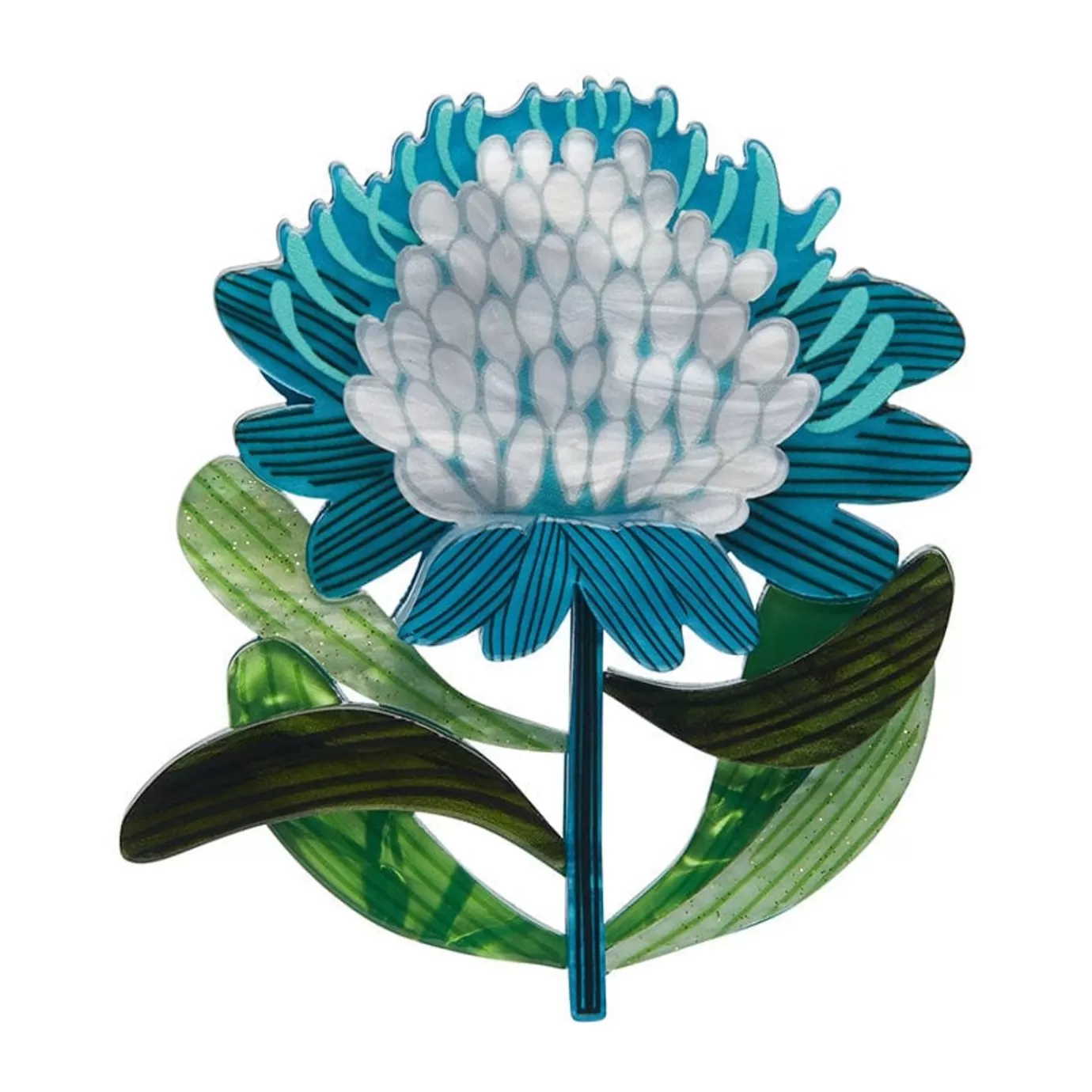 Erstwilder Mythical Blue Waratah Brooch* Brooches