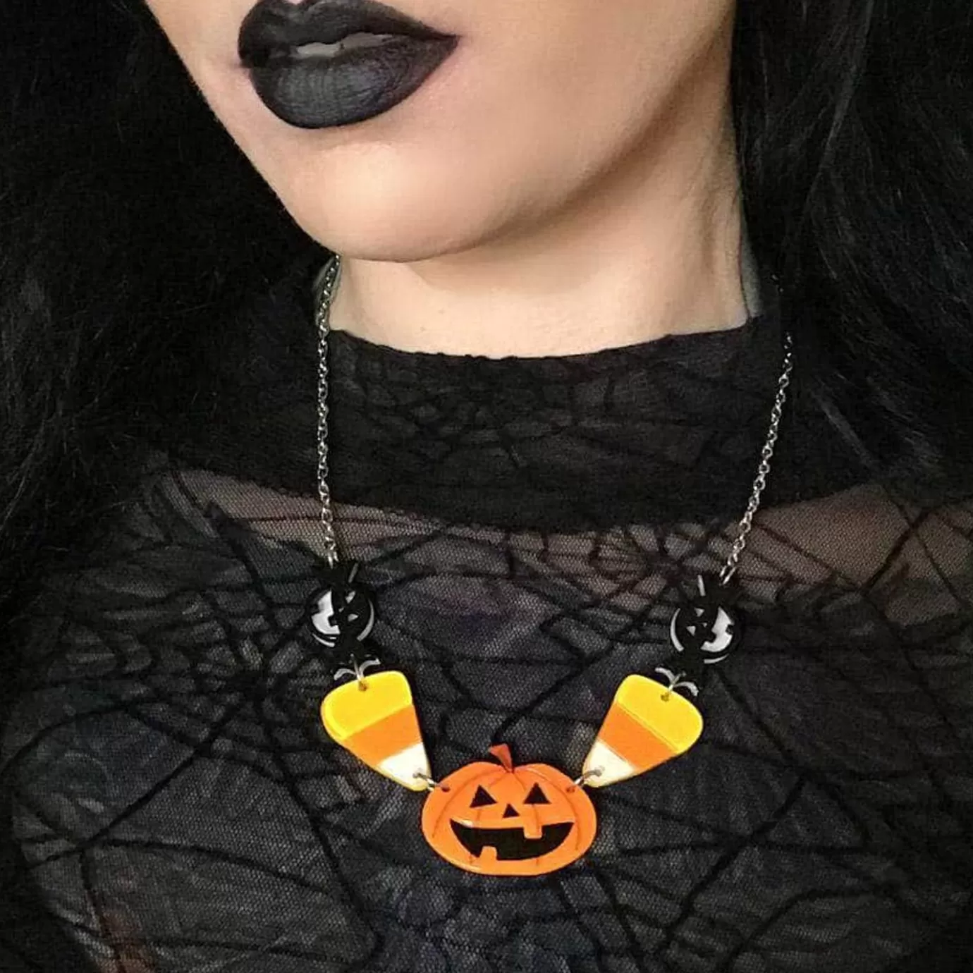 Erstwilder No Tricks Halloween Necklace* Necklaces