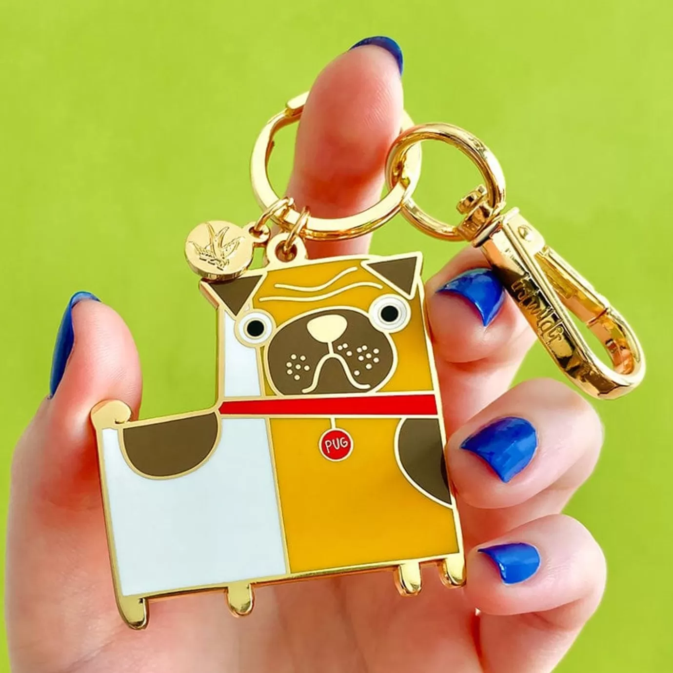 Erstwilder Order Of The Pug Enamel Key Ring* Enamel Key Rings