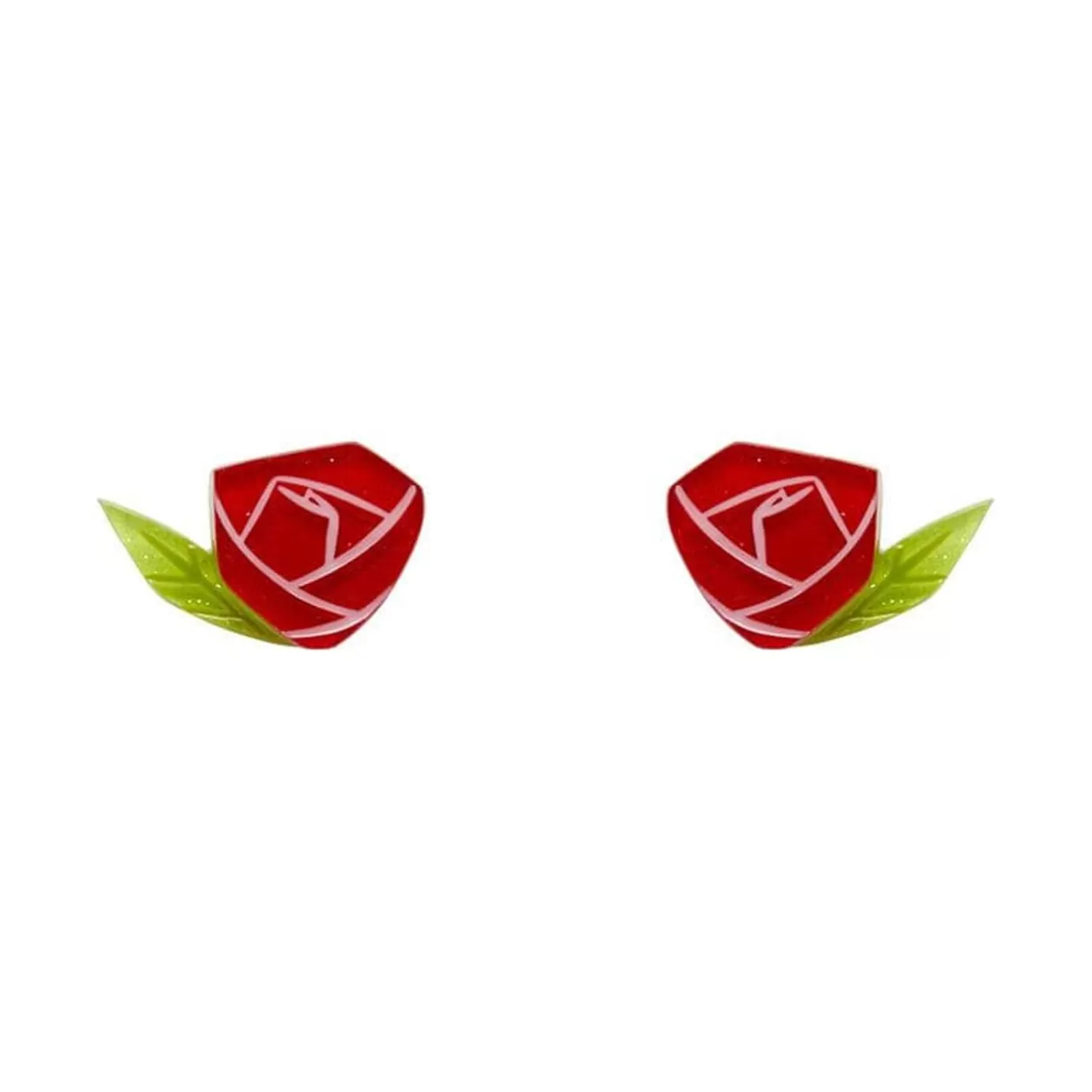 Erstwilder Painted Rose Earrings* Earrings