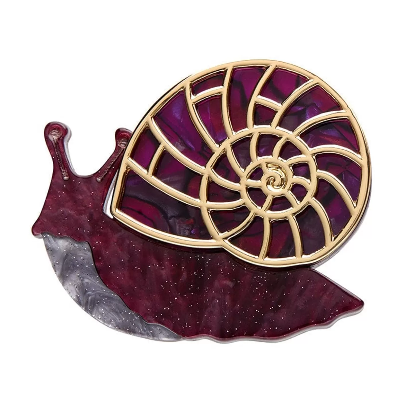 Erstwilder Painted Shell Brooch* Brooches