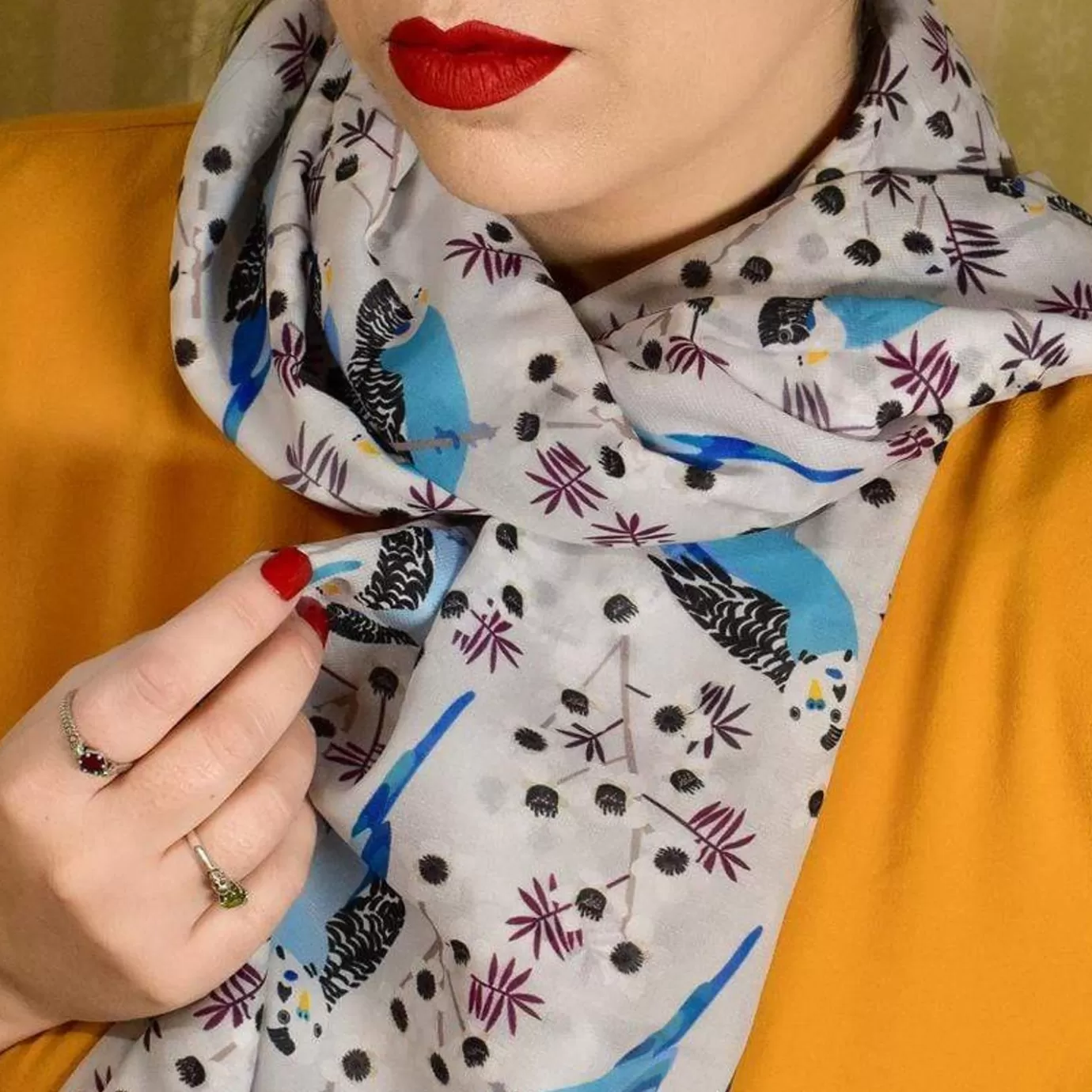 Erstwilder Pair O' Keets Large Neck Scarf* Scarves