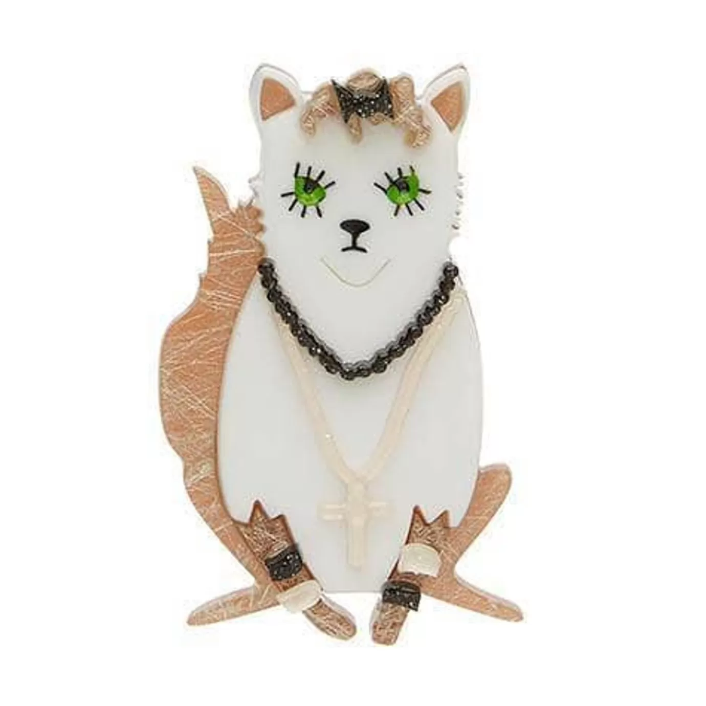 Erstwilder Papa Don'T Preach Cat Brooch* Brooches
