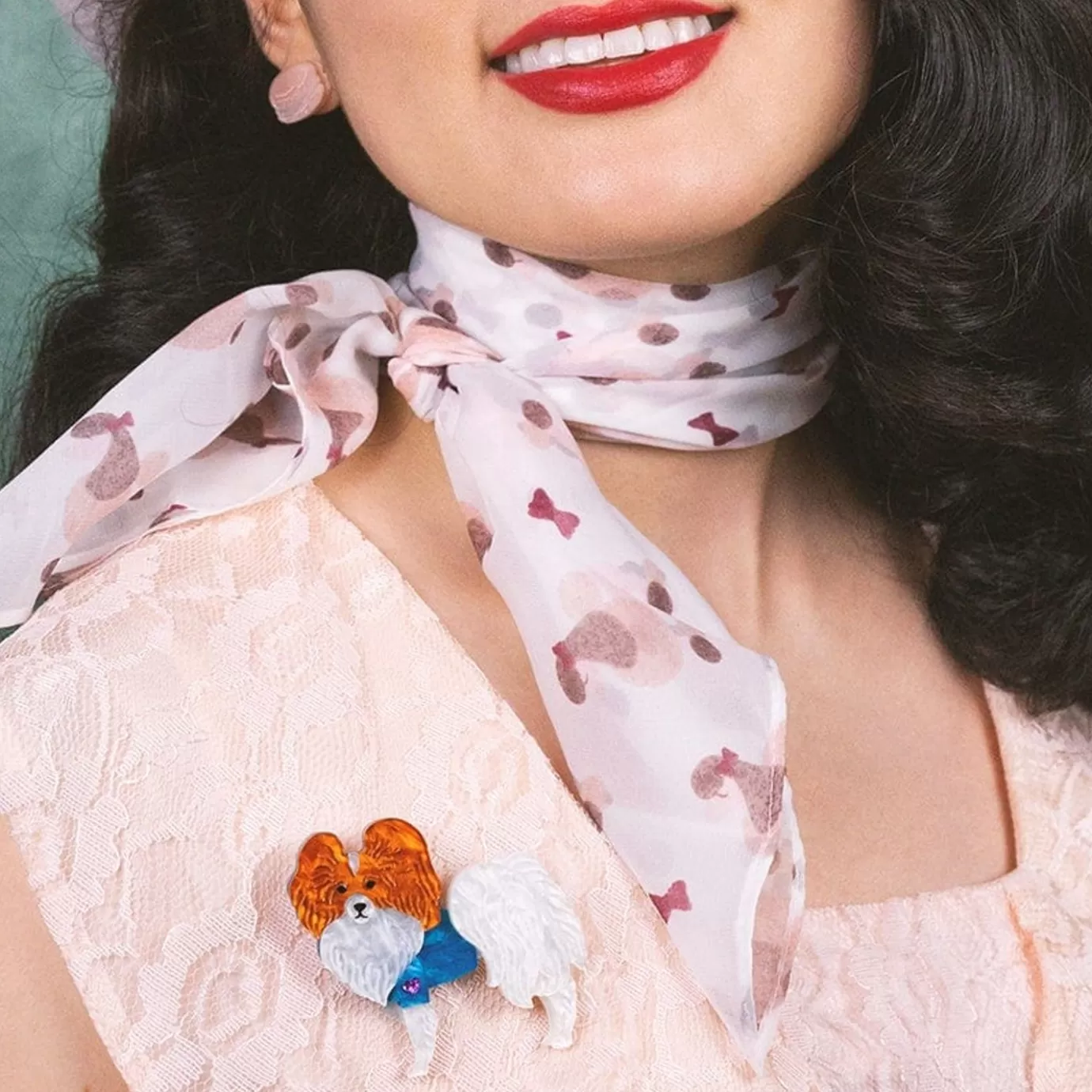 Erstwilder Papillon En Bleu Brooch* Brooches