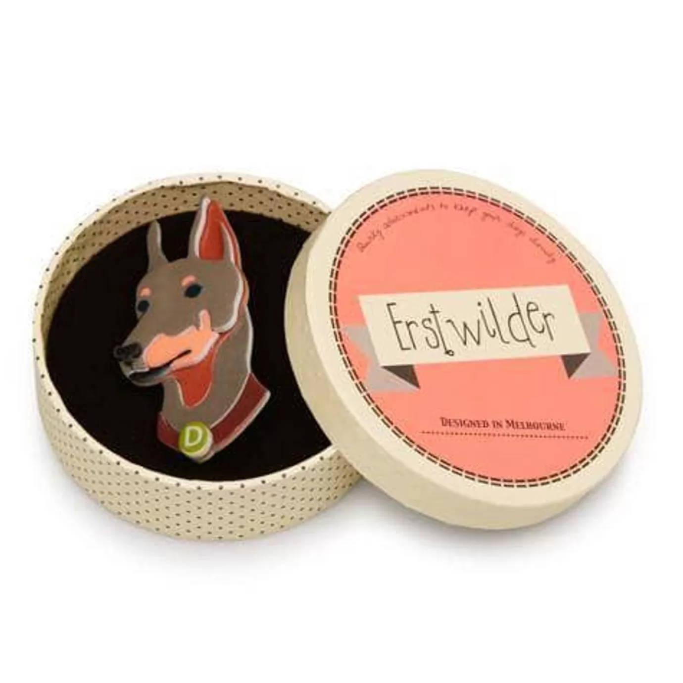 Erstwilder Patrick Pinscher Dog Brooch* Brooches