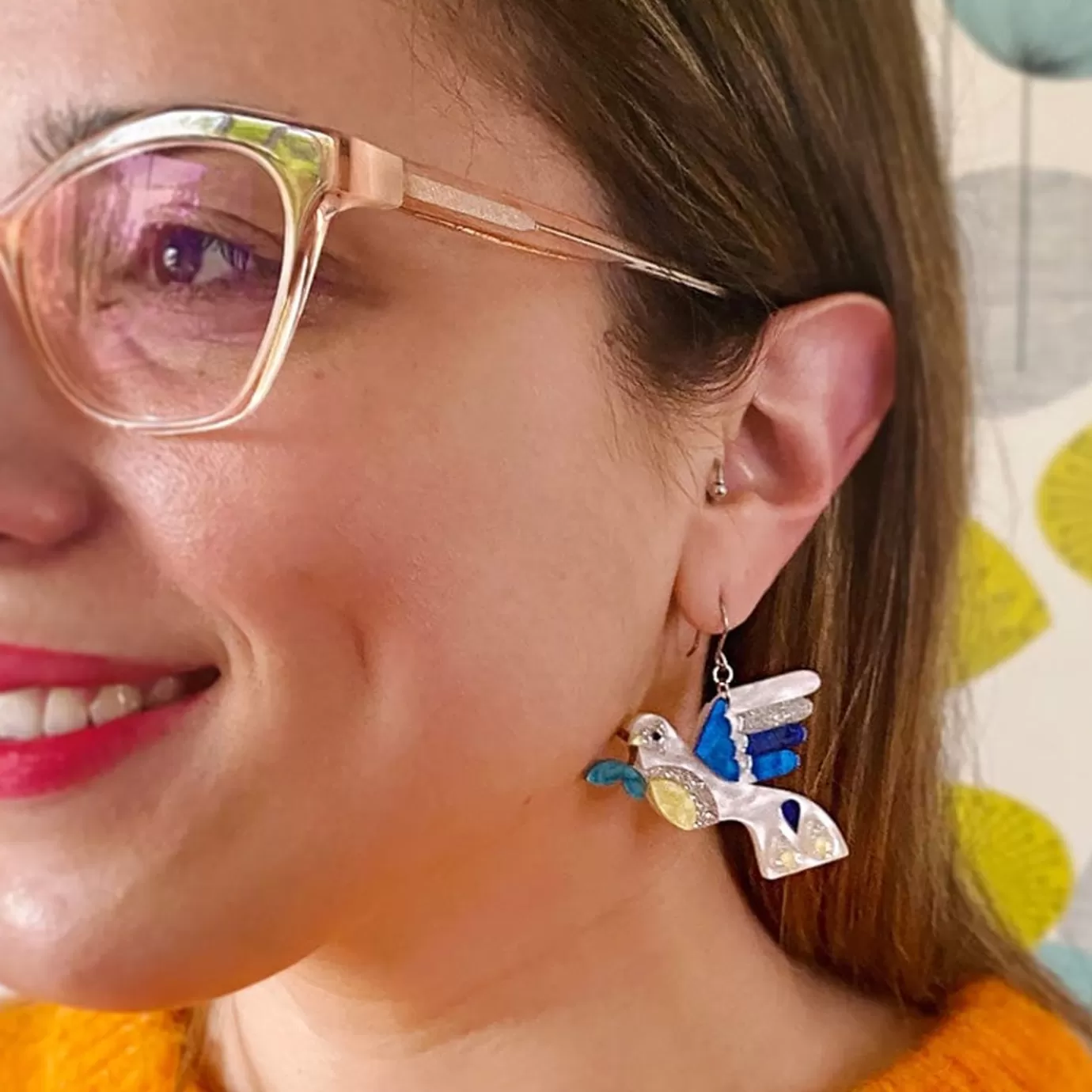Erstwilder Peace & Love Drop Earrings* Earrings