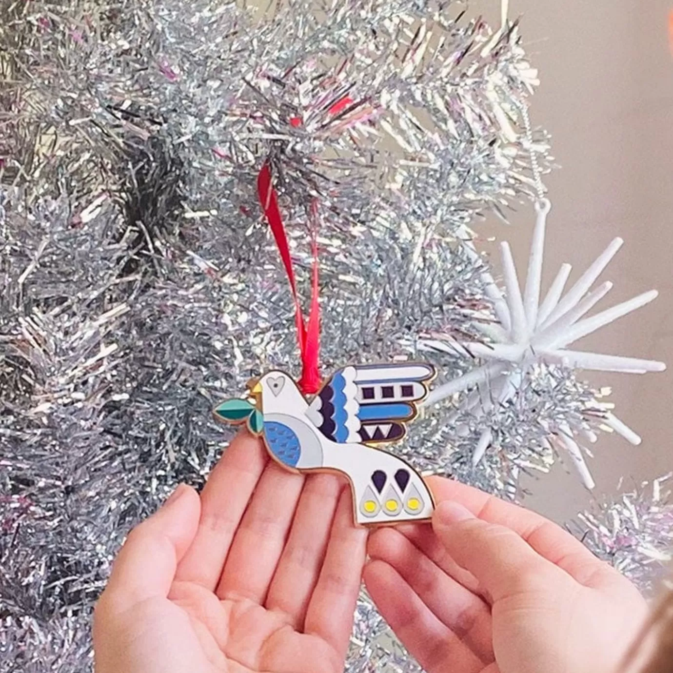 Erstwilder Peace & Love Enamel Tree Ornament* Tree Ornaments