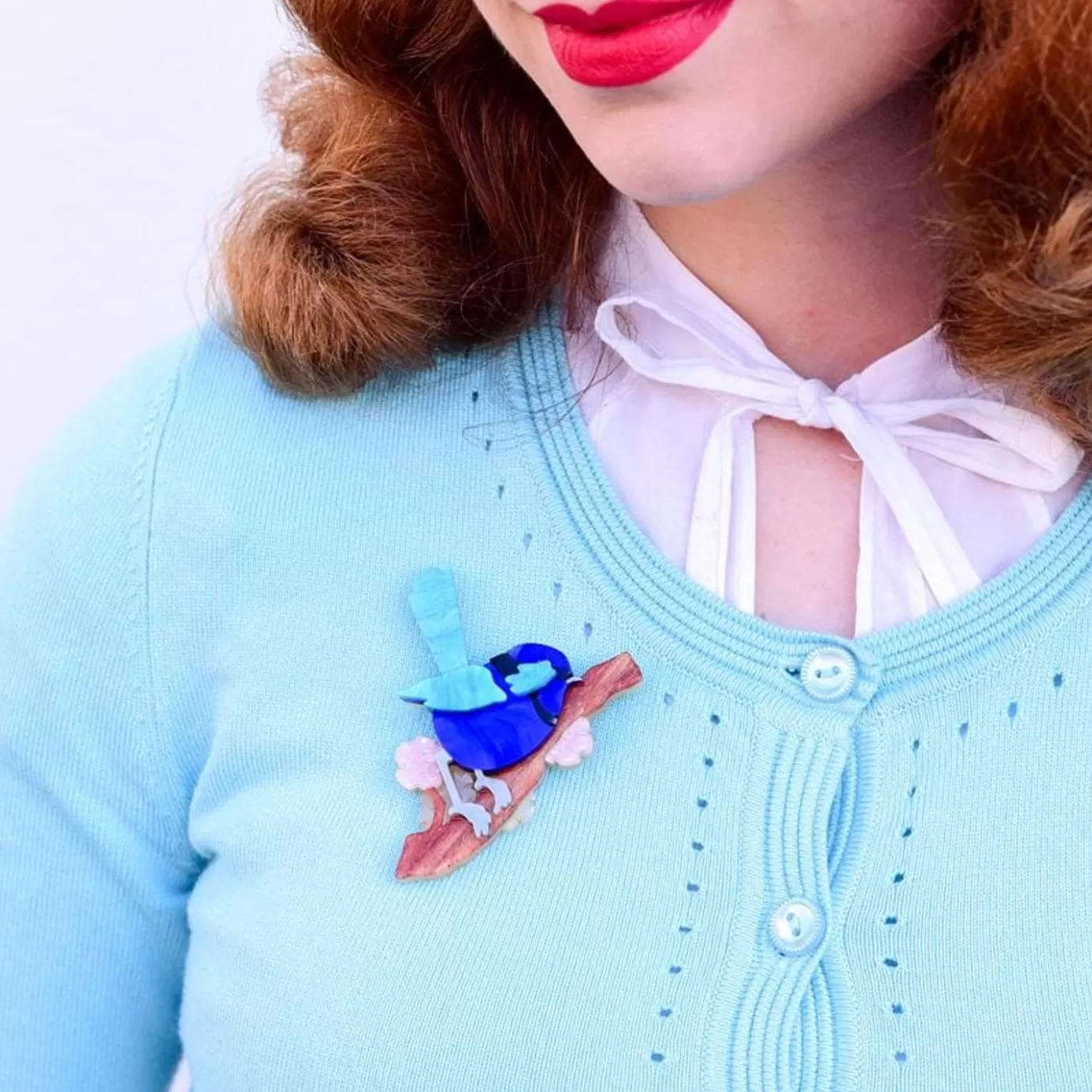 Erstwilder Phoebe The Fairy Wren Brooch* Brooches