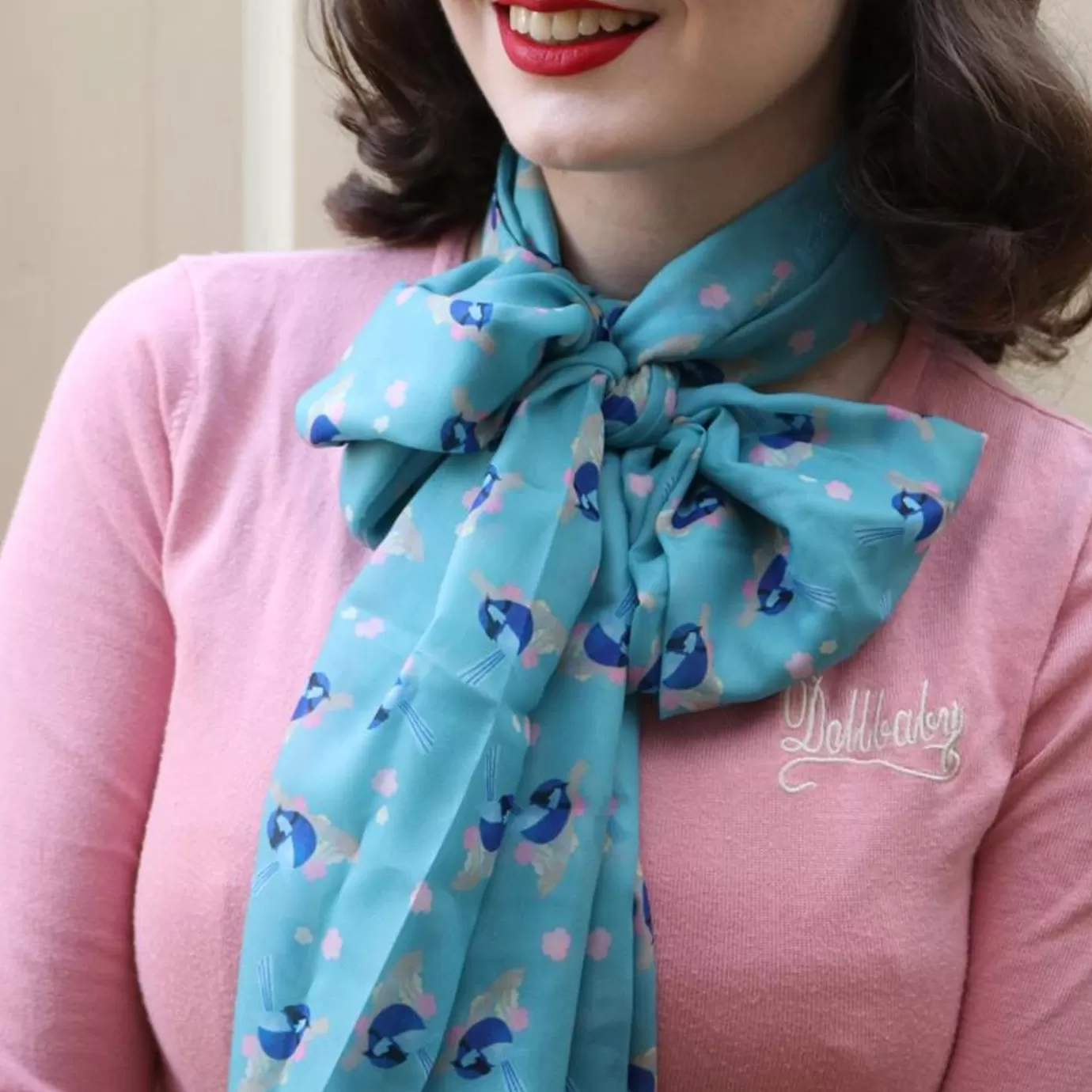 Erstwilder Phoebe The Fairy Wren Neck Large Scarf* Scarves