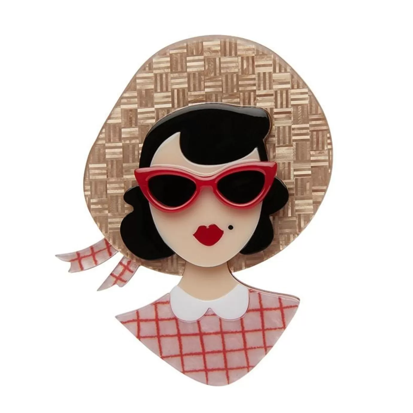 Erstwilder Picnic Portrait Brooch* Brooches