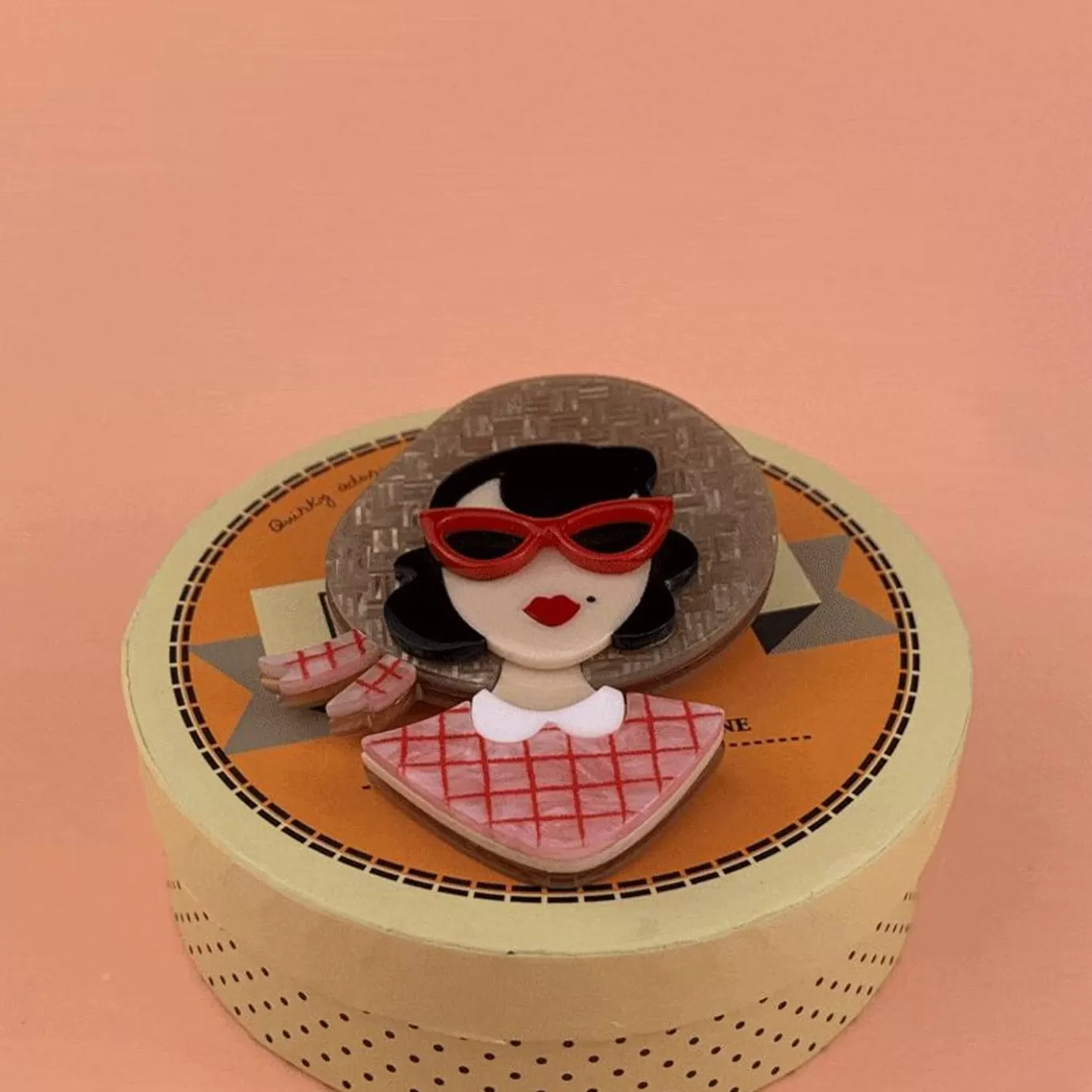 Erstwilder Picnic Portrait Brooch* Brooches