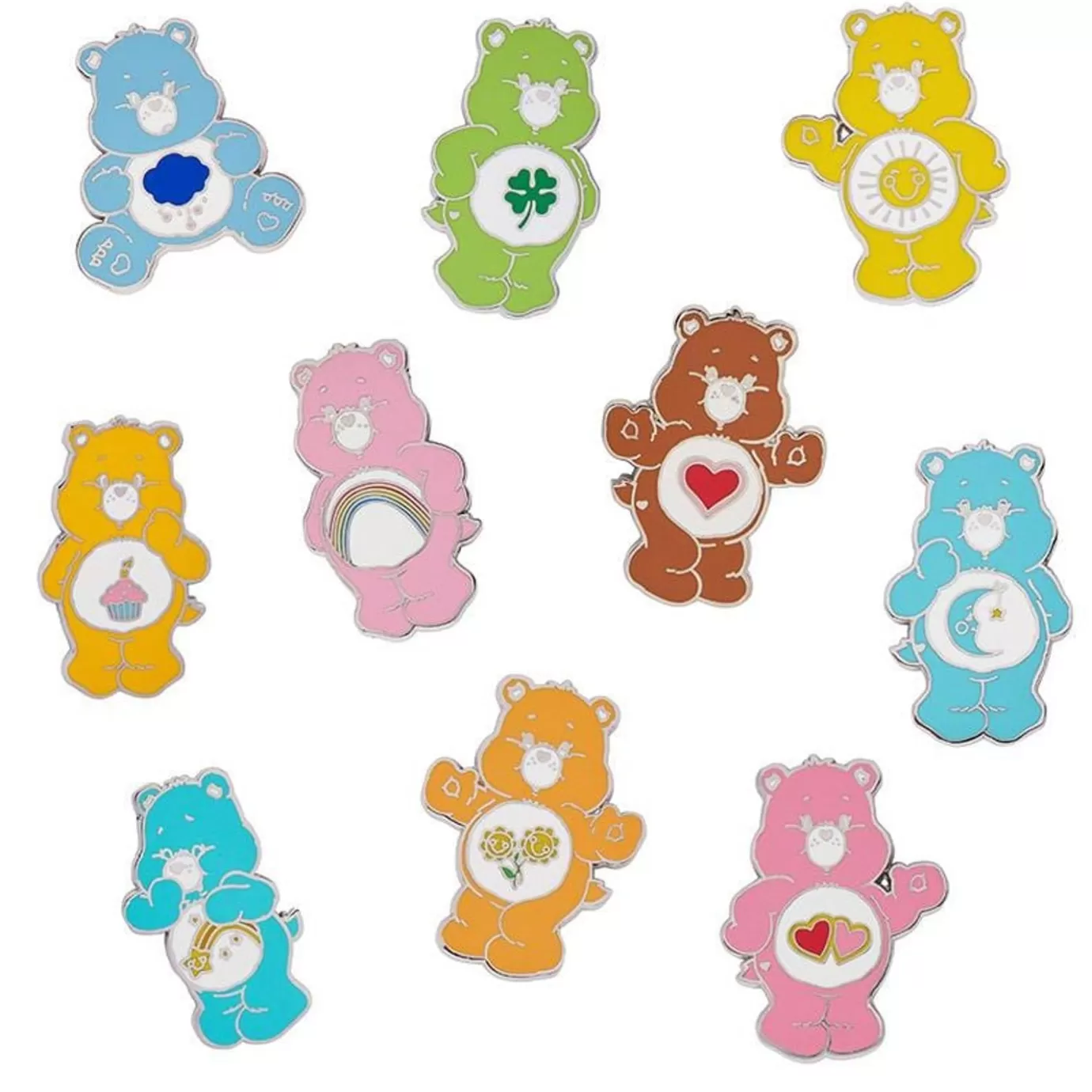 Erstwilder 10 Piece Care Bears Enamel Pin Set* Enamel Pins