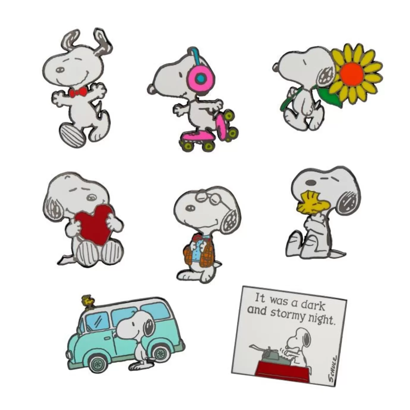 Erstwilder 8 Piece Peanuts Enamel Pin Set* Enamel Pins