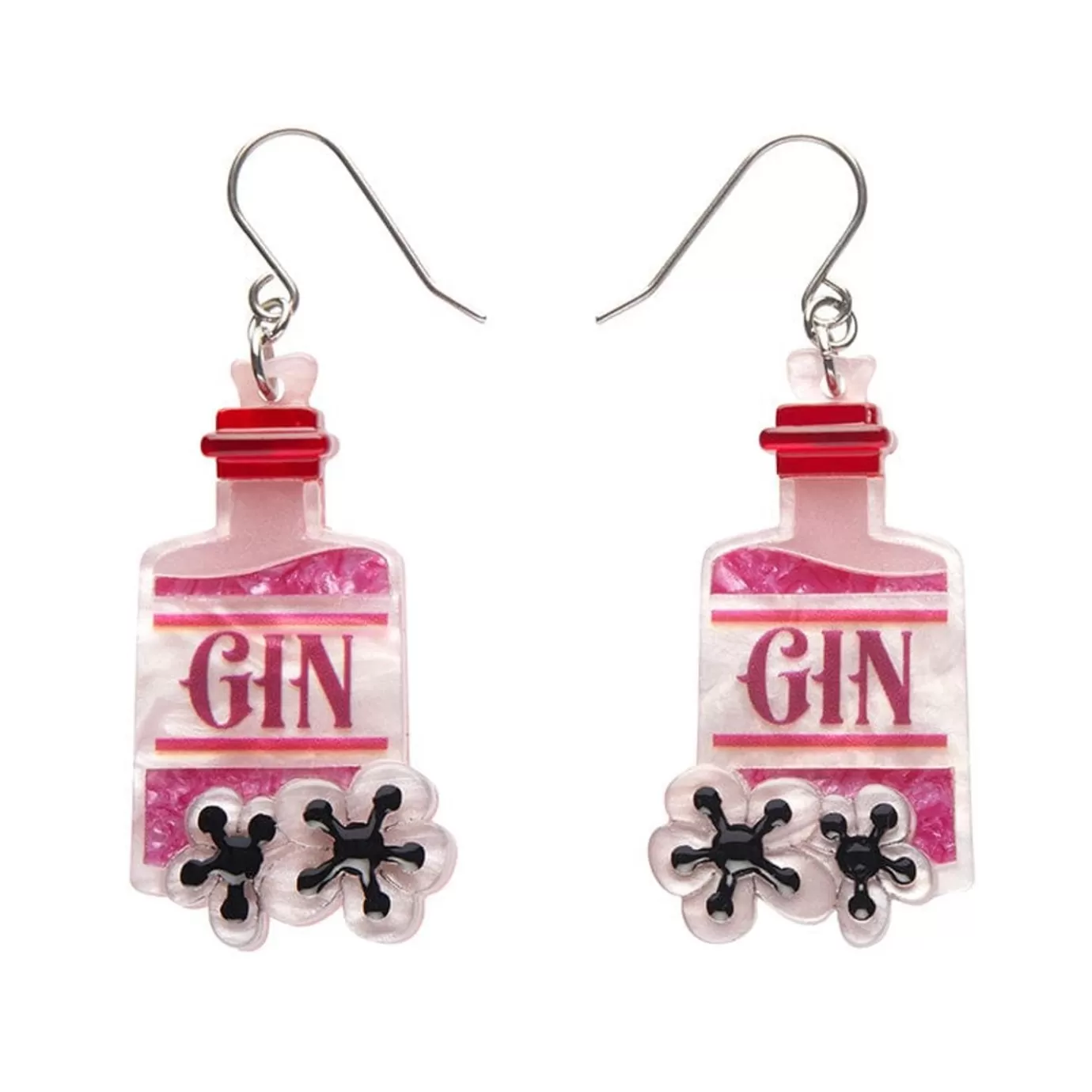 Erstwilder Pink Gin Party Drop Earrings* Earrings