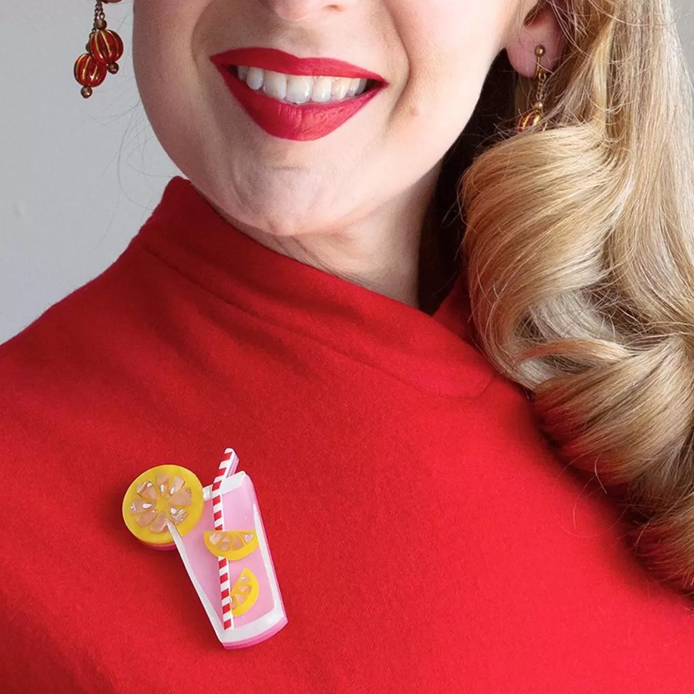 Erstwilder Pink Lemonade Brooch* Brooches