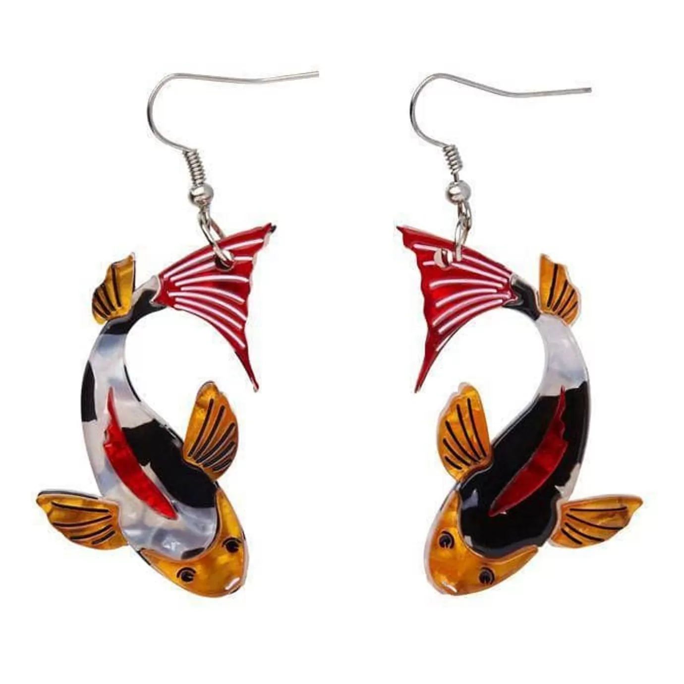Erstwilder Playing Koi Earrings* Earrings