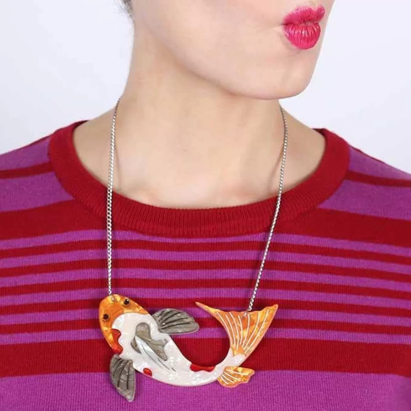 Erstwilder Playing Koi Necklace* Necklaces